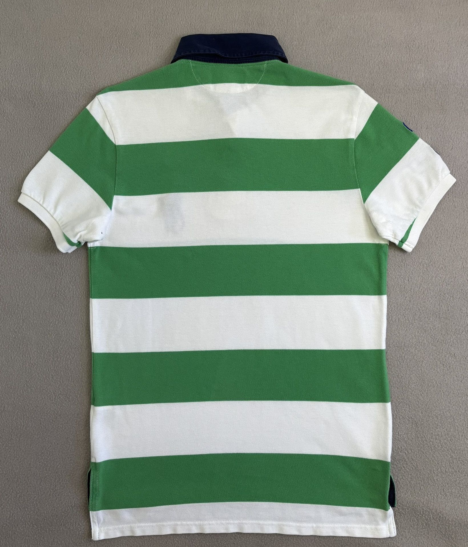 Polo Ralph Lauren Polo Ralph Lauren 3 Big Pony White Green Stripes Size US S / EU 44-46 / 1 - 11 Thumbnail