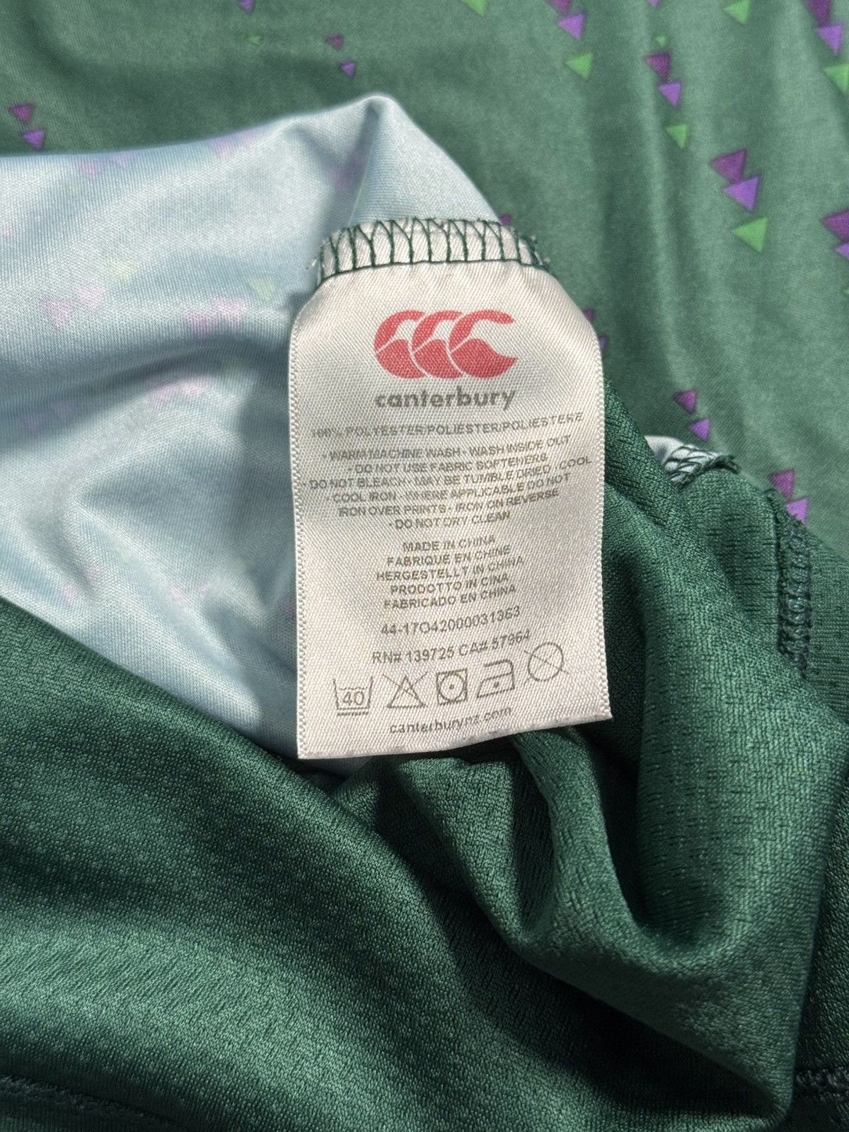 Canterbury of New Zealand Ireland Rugby Union Jersey Canterbury Size M Green IRFU Size US M / EU 48-50 / 2 - 10 Thumbnail