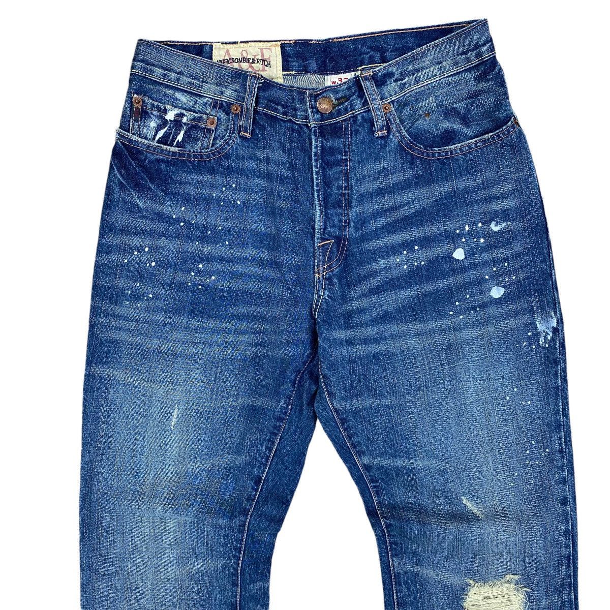 Abercrombie & Fitch Bootcut Abercrombie and Fitch Distressed Denim Jeans Size US 32 / EU 48 - 4 Thumbnail