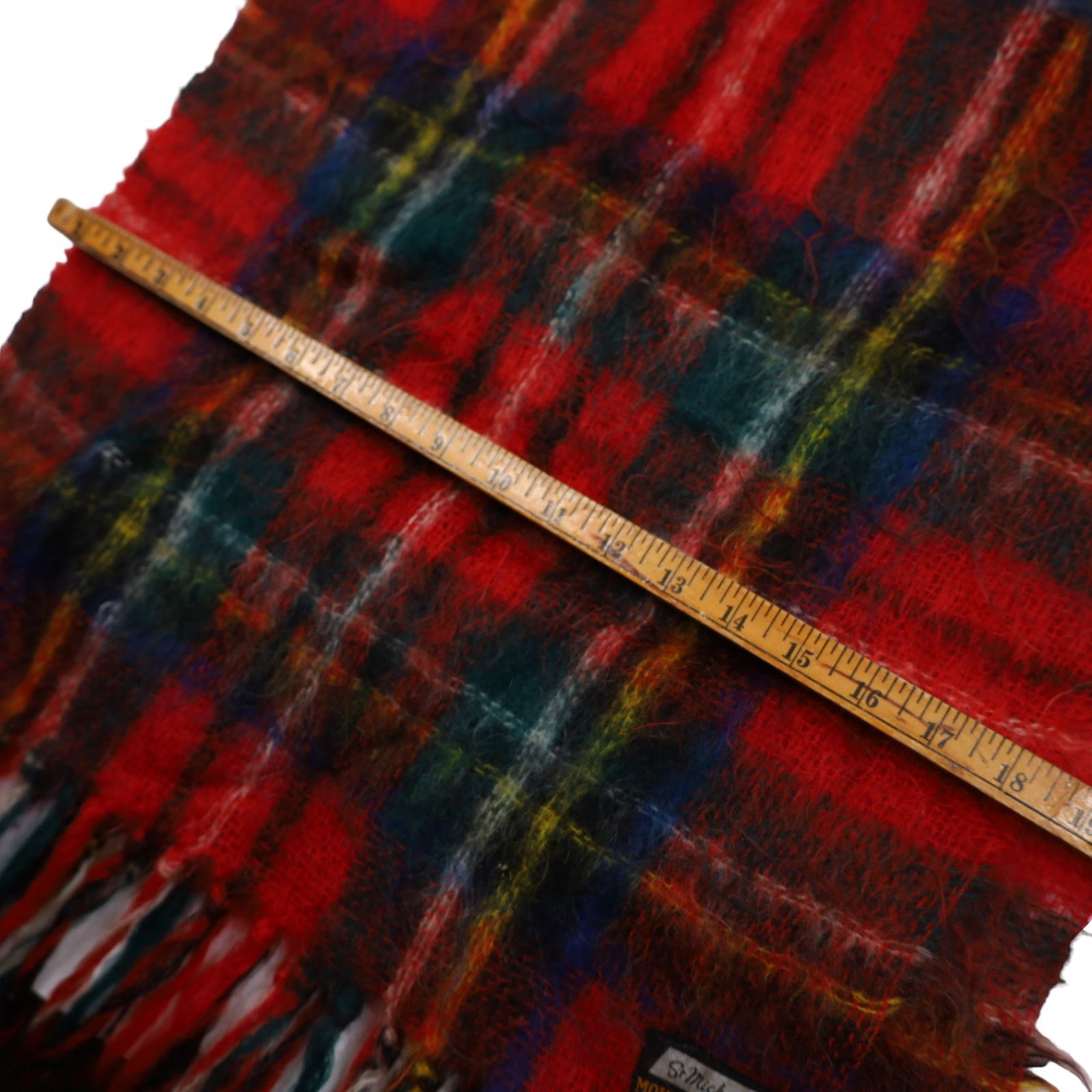 Vintage Vintage St.Michael Mohair & Wool Plaid Scarf Size ONE SIZE - 6 Thumbnail