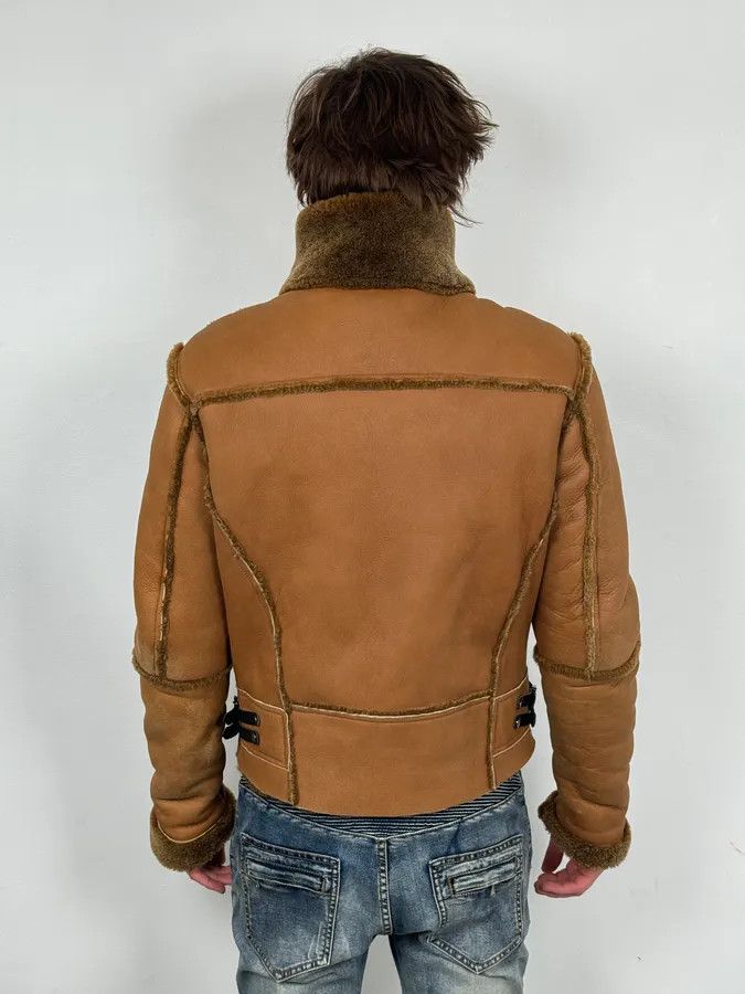 Dirk Bikkembergs 2000s Dirk Bikkembergs Brown Shearling Leather Jacket Size US M / EU 48-50 / 2 - 3 Thumbnail
