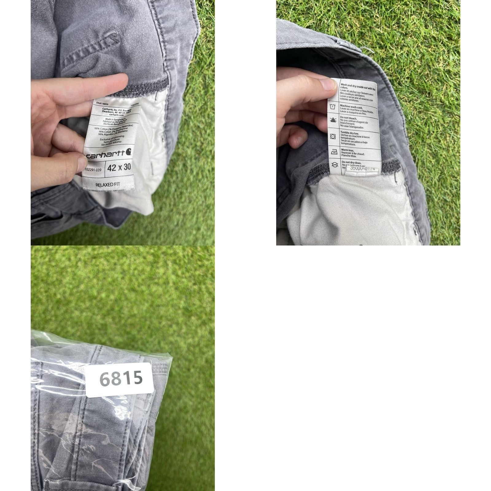 Carhartt VINTAGE Carhartt Carpenter Pants Mens 42x30 Gray Rugged Flex Canvas Work Relaxed Fit Y2K Size US 42 / EU 58 - 11 Thumbnail