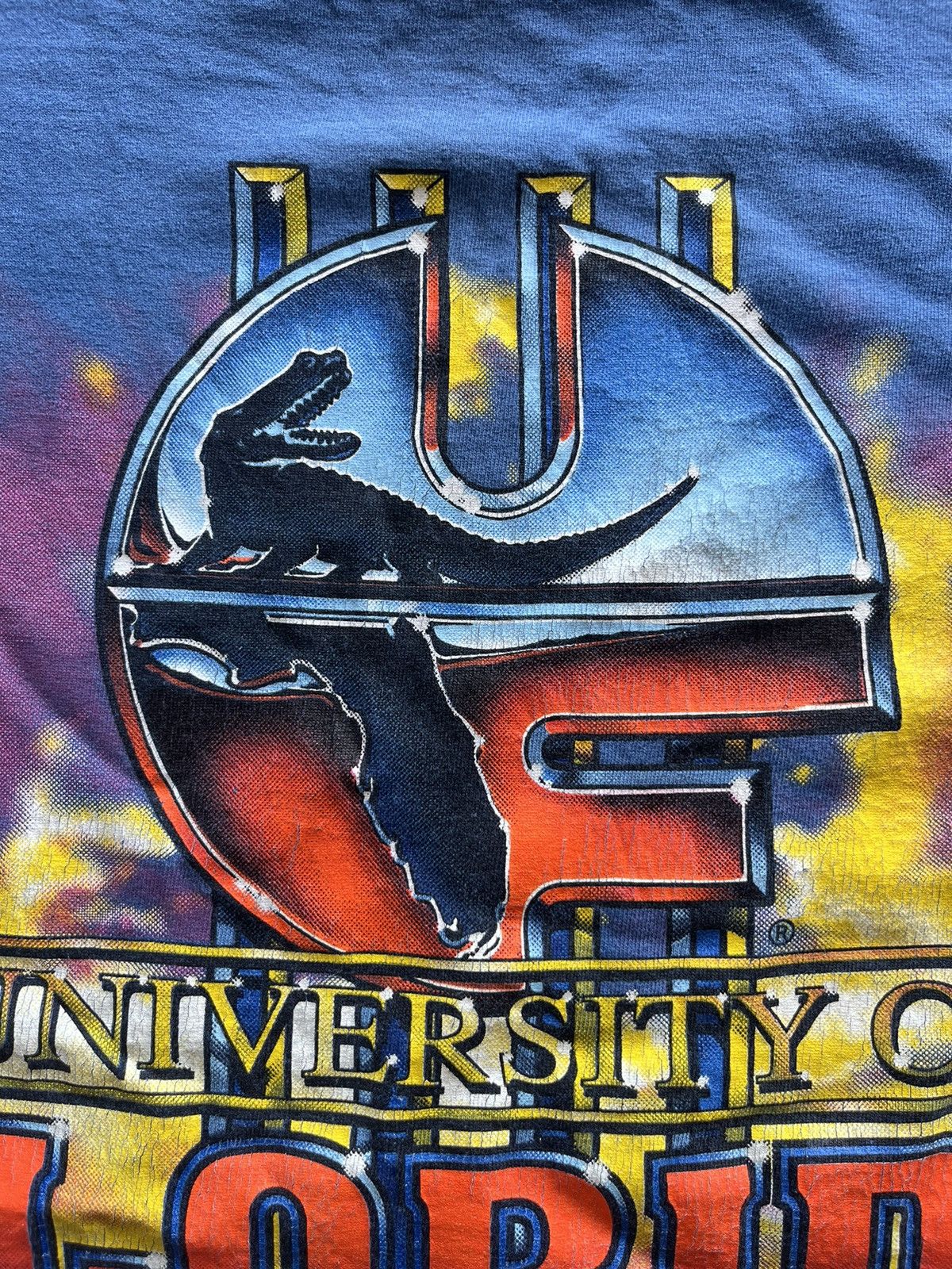 NCAA × Vintage Vintage FLORIDA GATORS UNIVERSITY 90’s Native Sun tshirt Size US XL / EU 56 / 4 - 9 Thumbnail