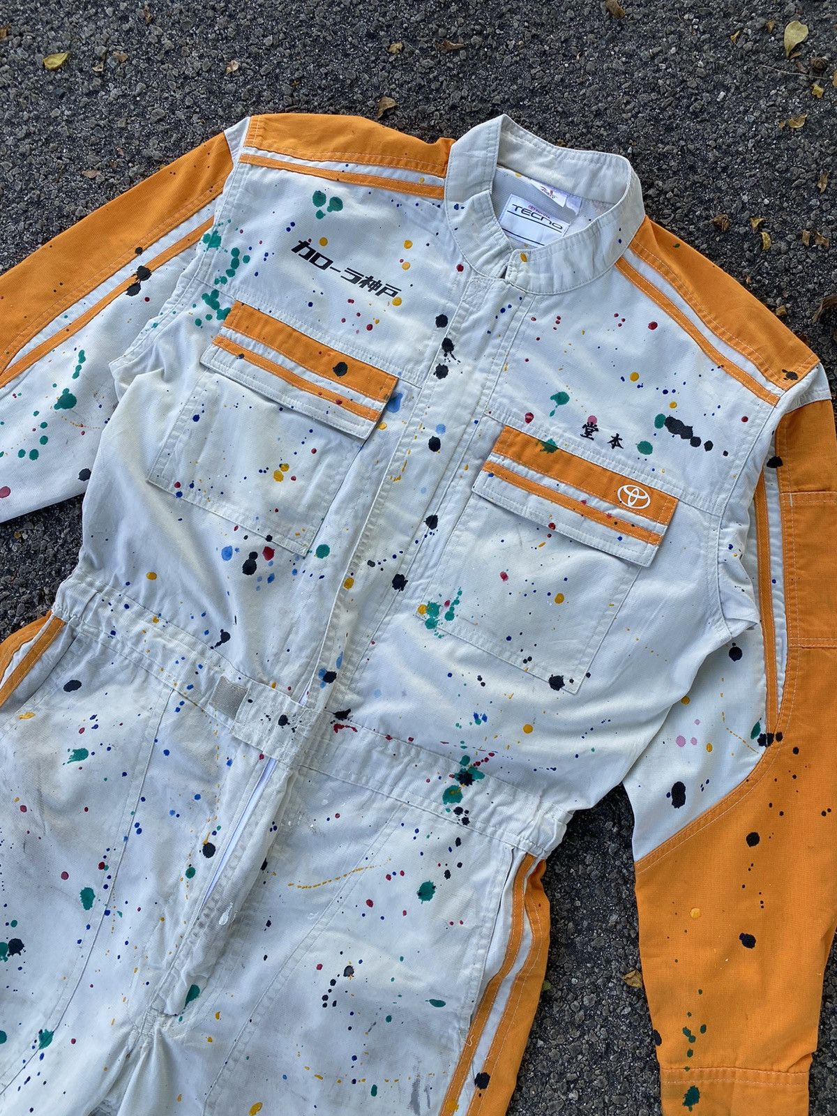 Vintage 🔥 Distressed 🔥 Vintage Toyota Corolla Tecno Jumpsuit Size US 36 / EU 52 - 3 Thumbnail