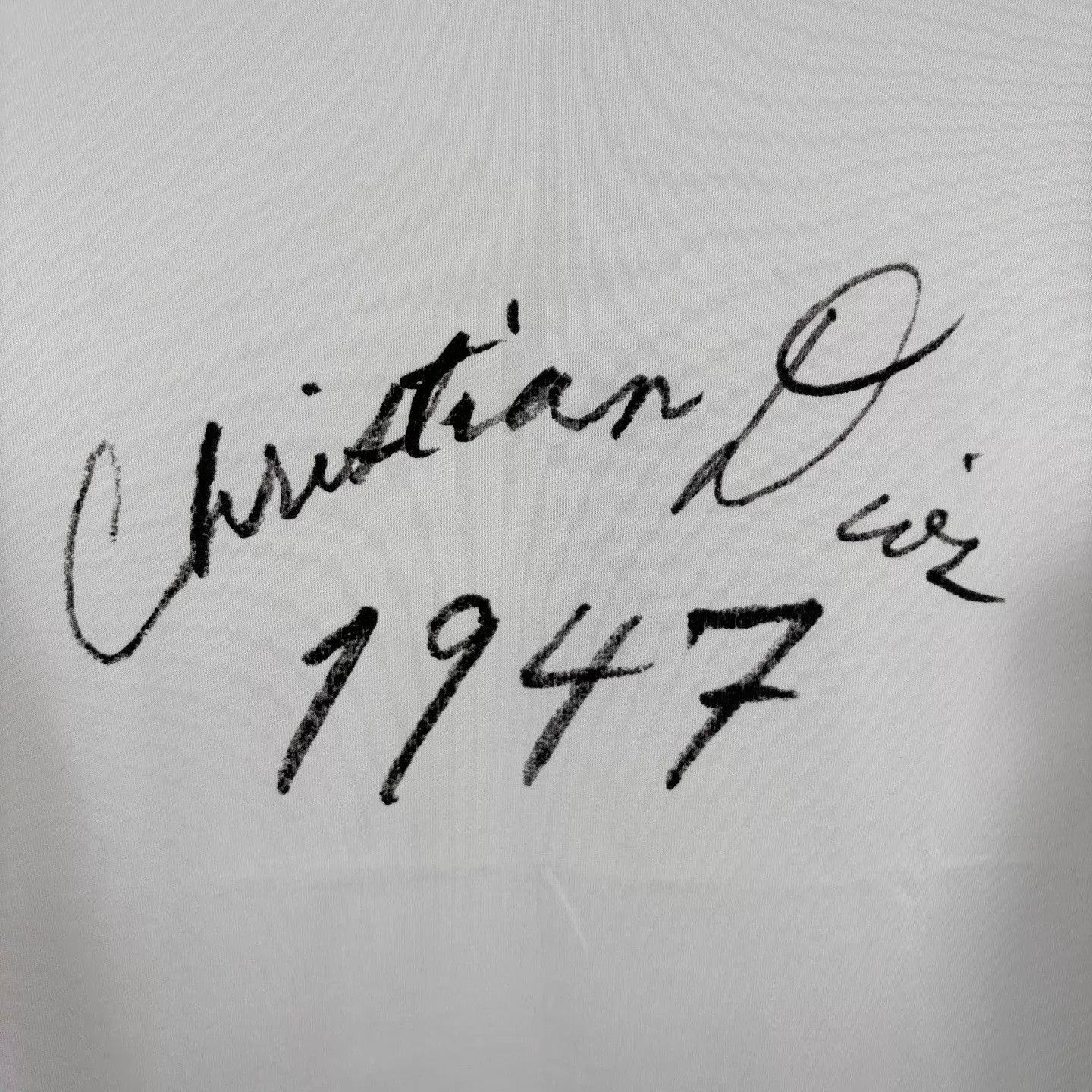 Dior Dior 1947 Script Logo White Short Sleeve S Tee Size US S / EU 44-46 / 1 - 4 Thumbnail