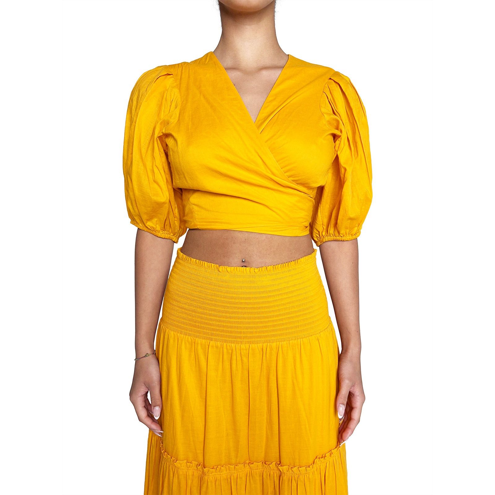 Tory Burch Orange tie front top Size S / US 4 / IT 40 - 1 Thumbnail