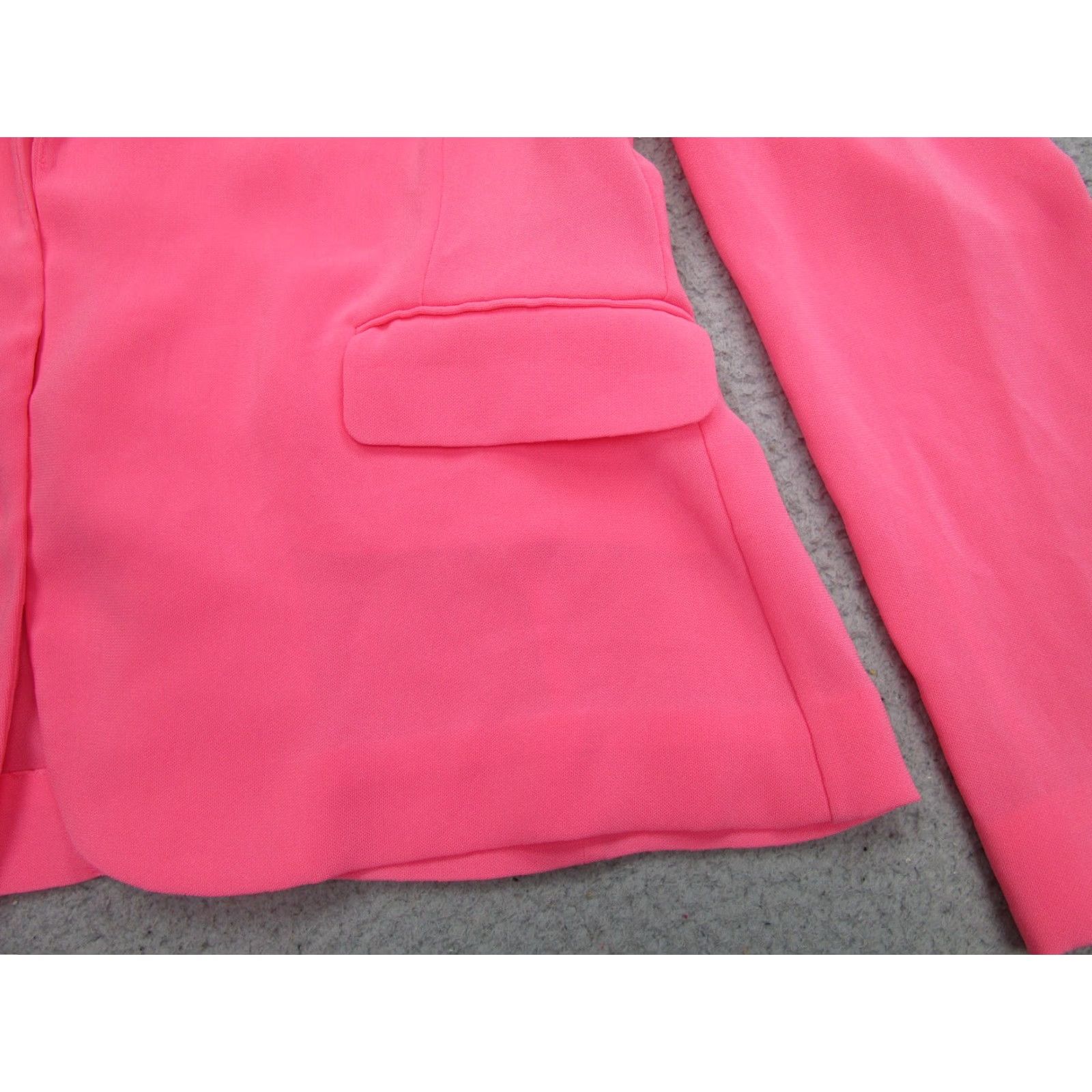 Diane von Furstenberg Diane von Furstenberg Blazer Womens 14 Pink Single Breasted Career Jacket DVF Size XL / US 12-14 / IT 48-50 - 3 Thumbnail