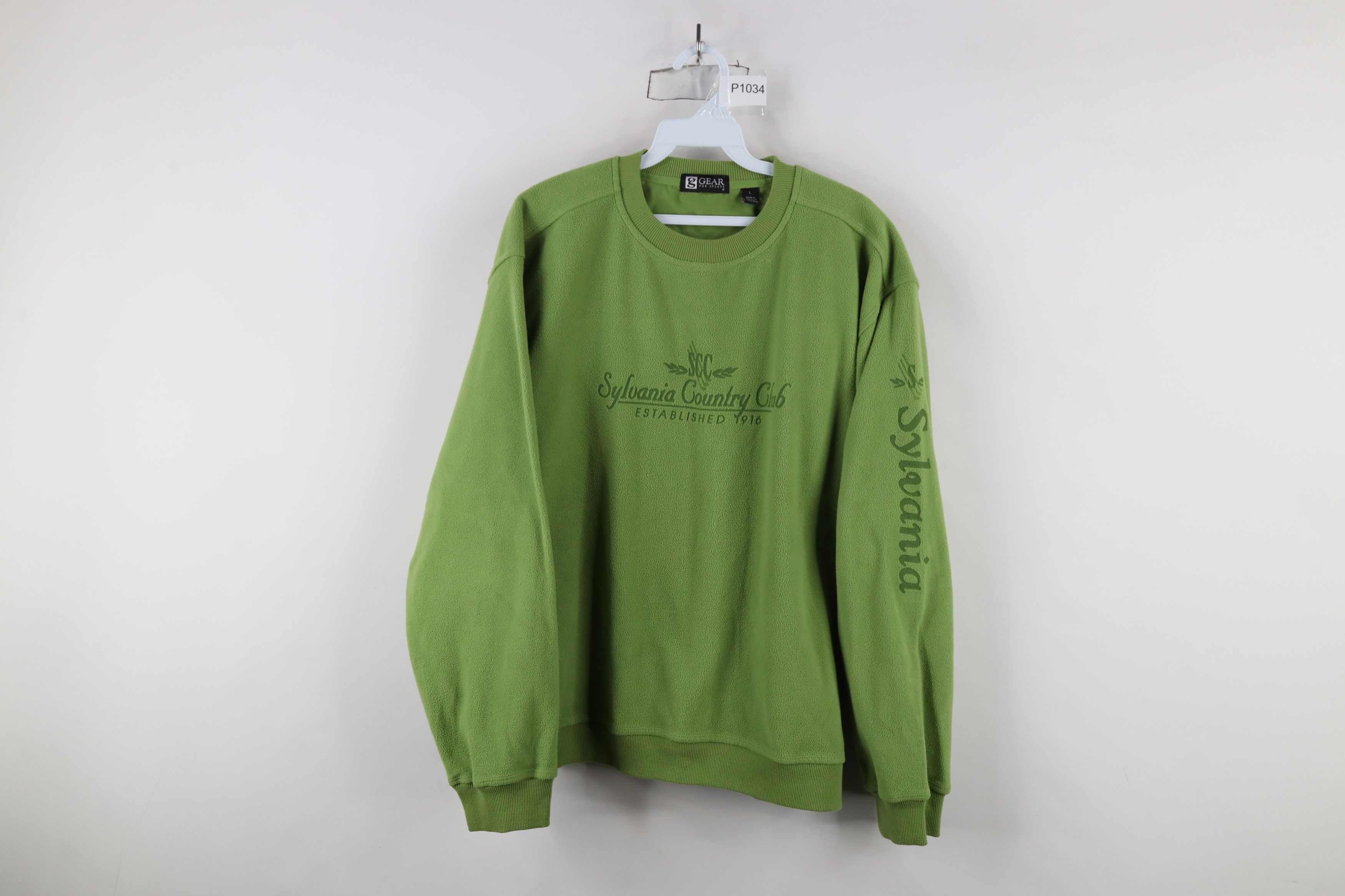 Vintage Vintage Sylvania Country Club Golf Fleece Sweatshirt Green Size US L / EU 52-54 / 3 - 1 Thumbnail