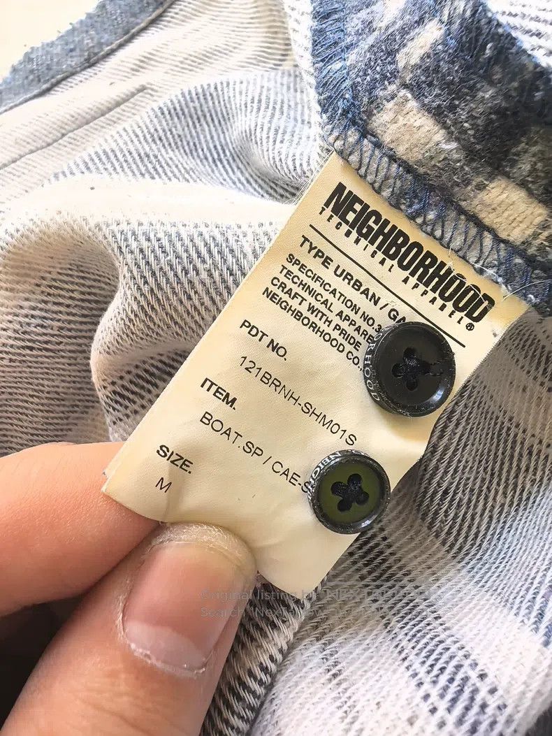 Neighborhood Neighborhood Blue Striped Flannel Shirt Size US M / EU 48-50 / 2 - 8 Thumbnail