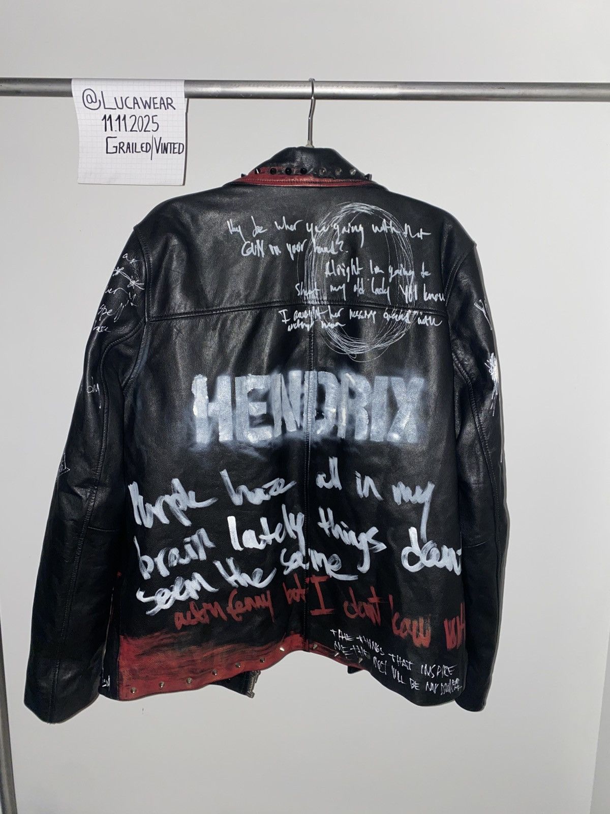 Other HENDRIX LEATHER JACKET (Aito Studios) (Custommade) Size US XXL / EU 58 / 5 - 2 Thumbnail
