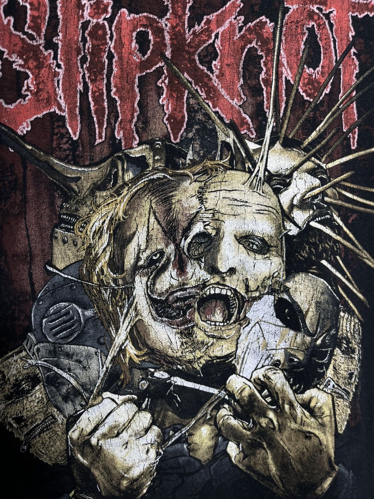 Slipknot Slipknot Torn Apart 2017 Black Rock Metal Merch Mens Cotton Size US L / EU 52-54 / 3 - 2 Thumbnail