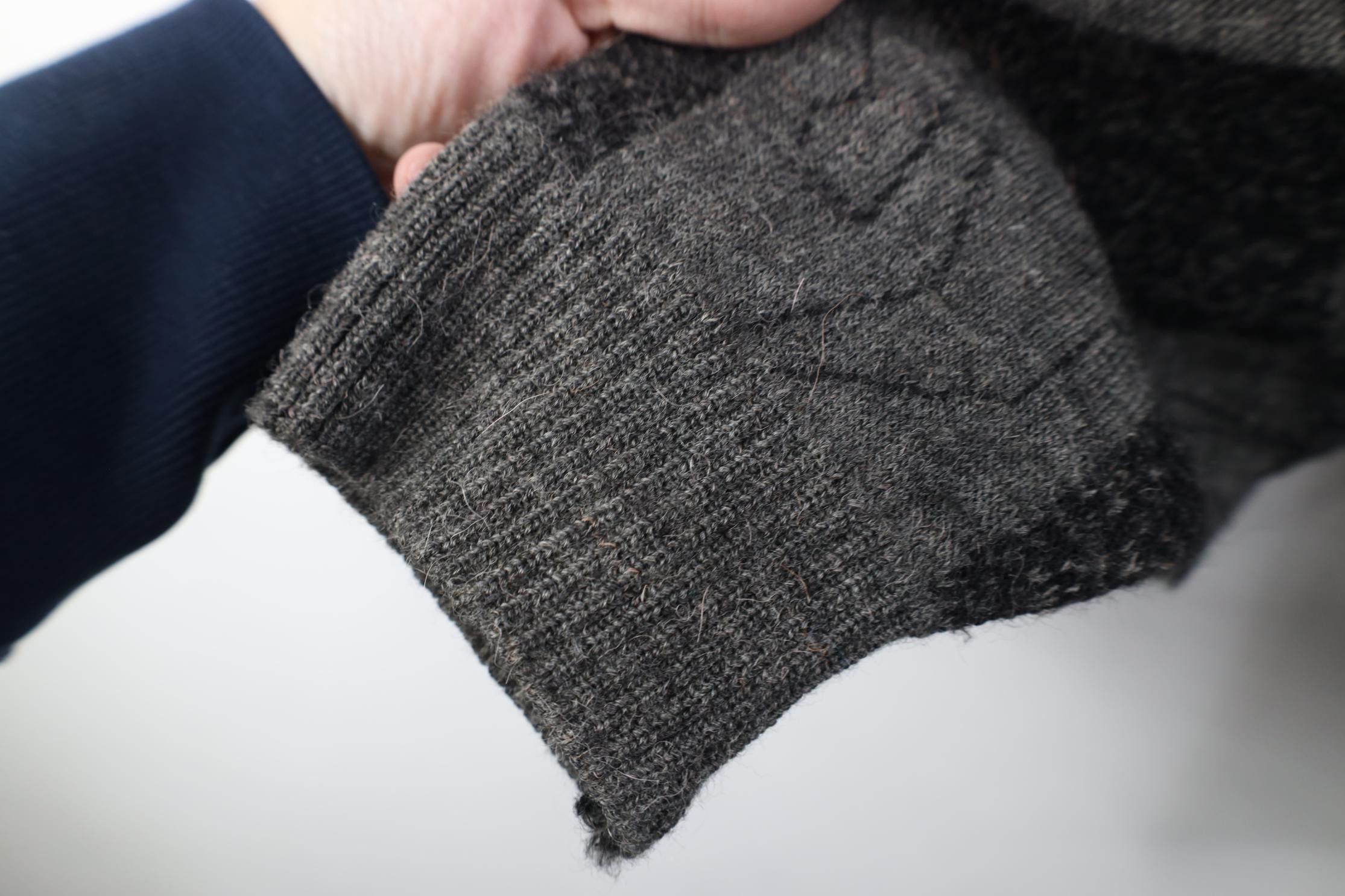 Vintage Vintage 90s Streetwear Wool Blend Knit Checkered Sweater Size US M / EU 48-50 / 2 - 7 Thumbnail