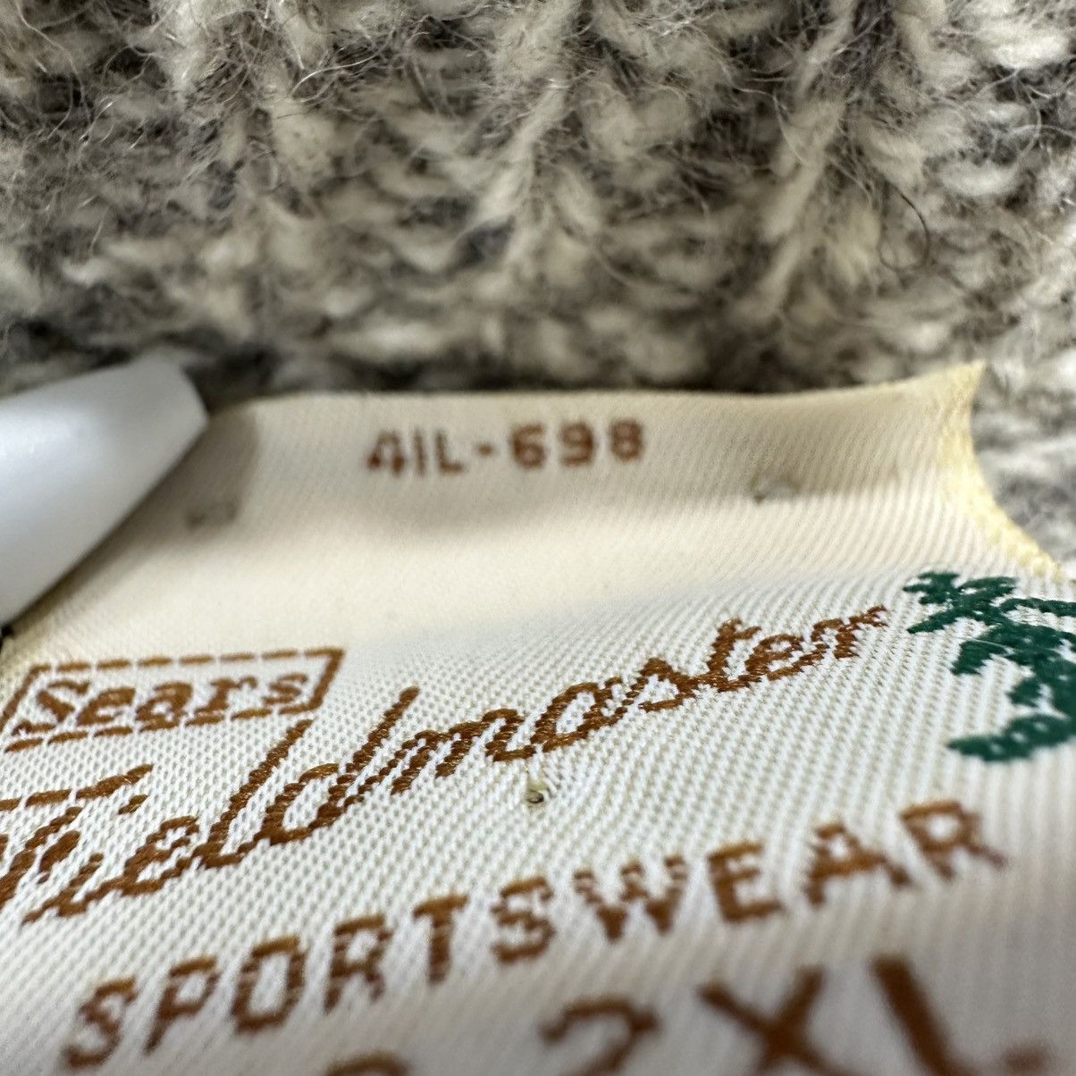 Sears Vintage Sears Fieldmaster Sportswear Wool Blend Knit Sweater Size US XXL / EU 58 / 5 - 4 Thumbnail