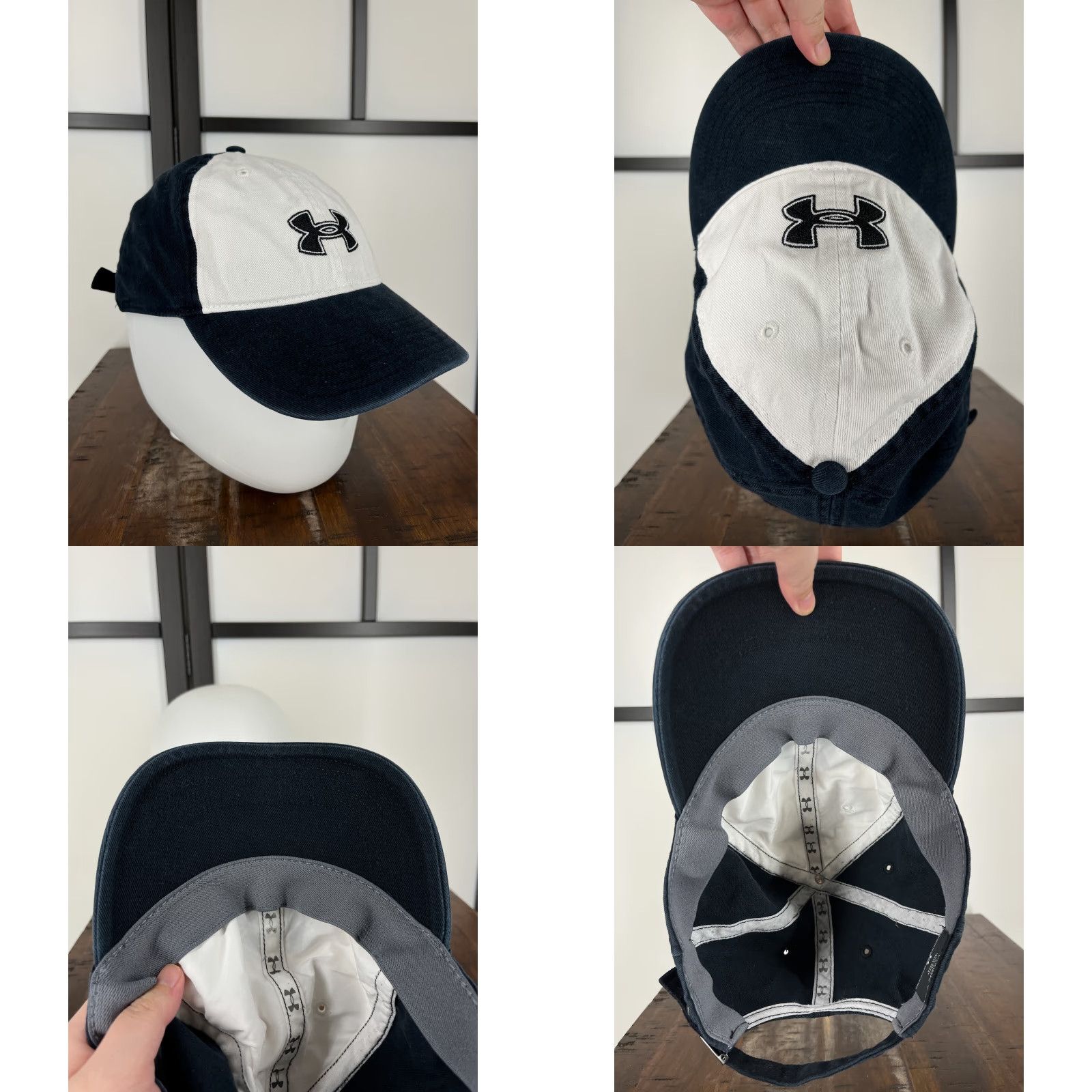 Under Armour Under Armour Hat Cap Strap Back Womens One Size Blue Embroidered Cotton Twill Size ONE SIZE - 8 Thumbnail