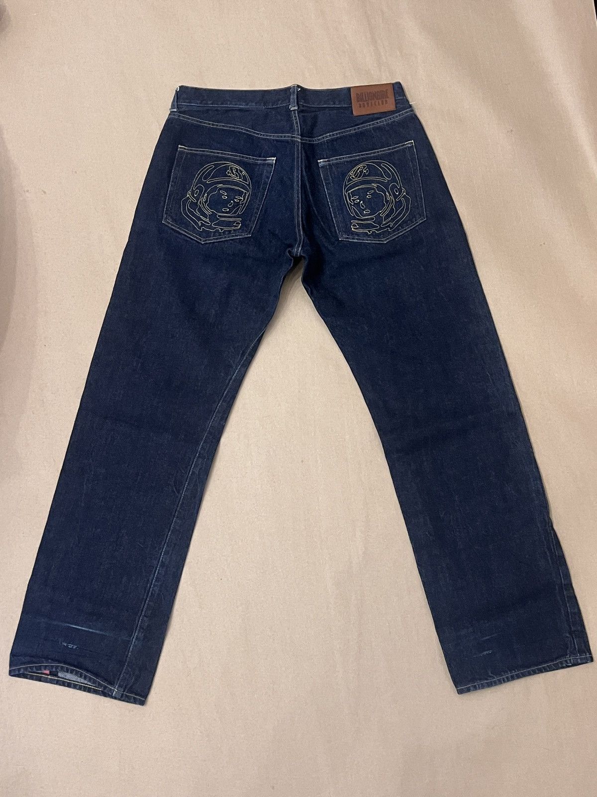 Billionaire Boys Club × Japanese Brand BBC Jeans outlined embroidered astronaut man Size US 34 / EU 50 - 1 Thumbnail