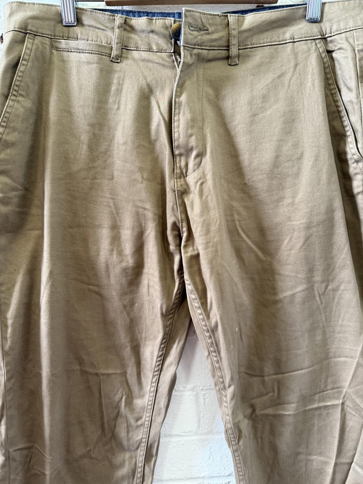 Michael Jackson Men's Casual Chinos - Tan Size US 32 / EU 48 - 2 Thumbnail