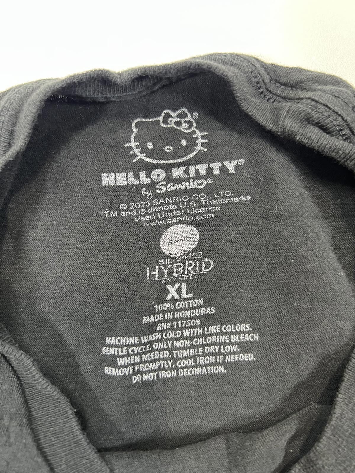 Other Hello Kitty Racing Graphic T-Shirt XL Black Cotton Size ONE SIZE - 3 Thumbnail