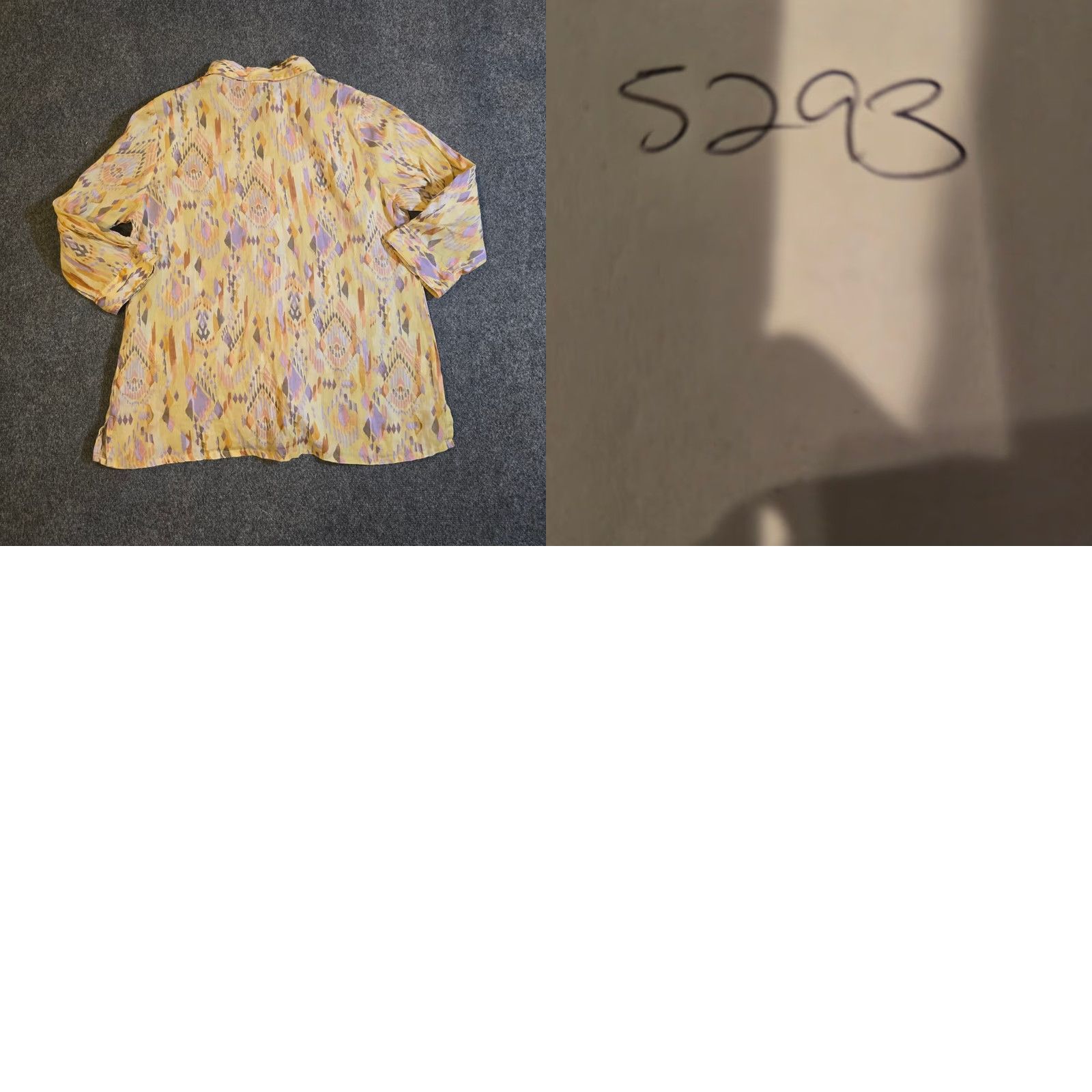 Coldwater Creek Coldwater Creek Top Womens Medium Yellow Linen Button Southwest Aztec Casual Blouse Shirt M Ladies Womens Size M / US 6-8 / IT 42-44 - 8 Thumbnail