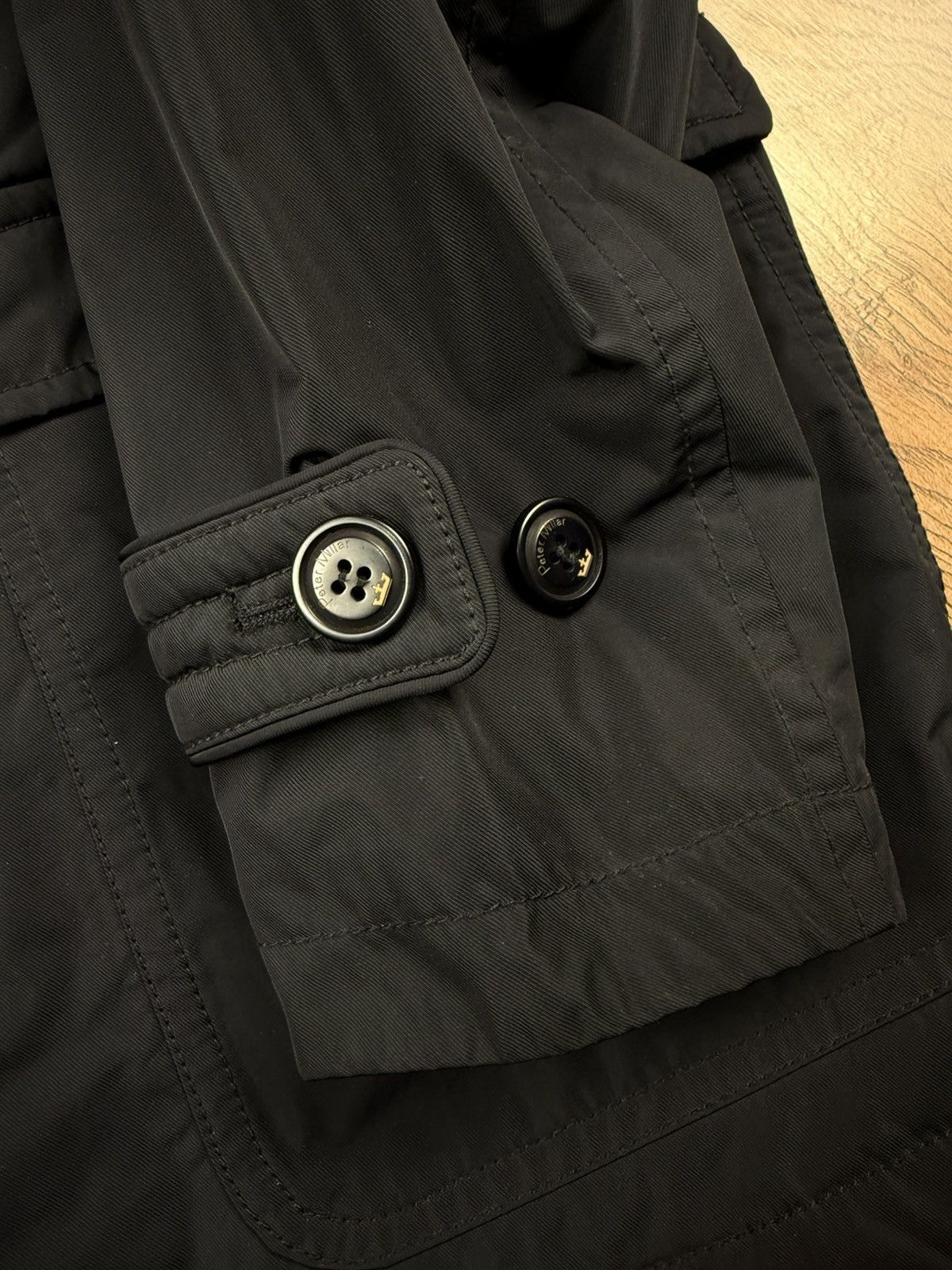 Peter Millar Peter Millar Black Double Breasted Coat Size L Size US L / EU 52-54 / 3 - 3 Thumbnail