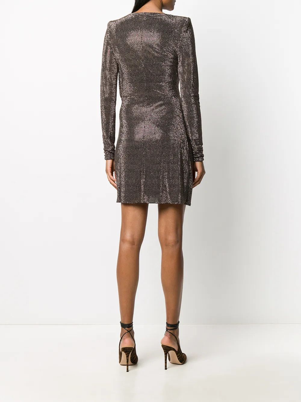 Saint Laurent Paris o1y0126 Mini Dress in Black Size S / US 4 / IT 40 - 4 Thumbnail