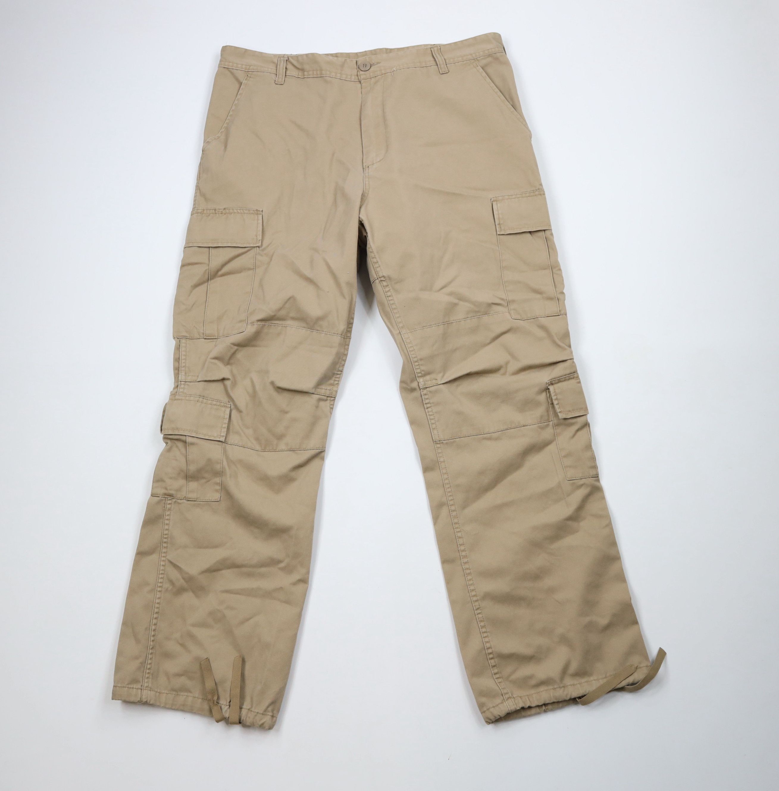 Rothco × Vintage Vintage 90s Rothco Double Knee Military Cargo Pants Beige Size US 36 / EU 52 - 1 Thumbnail