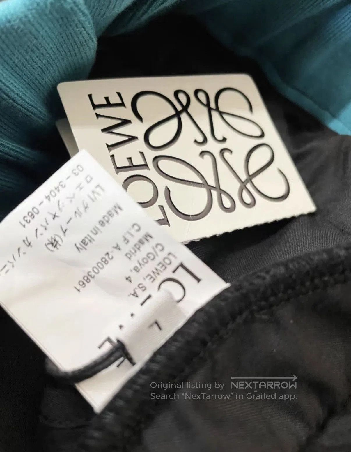 Loewe Black Sweatpants with Blue Accents Size 36. Size US 36 / EU 52 - 7 Thumbnail
