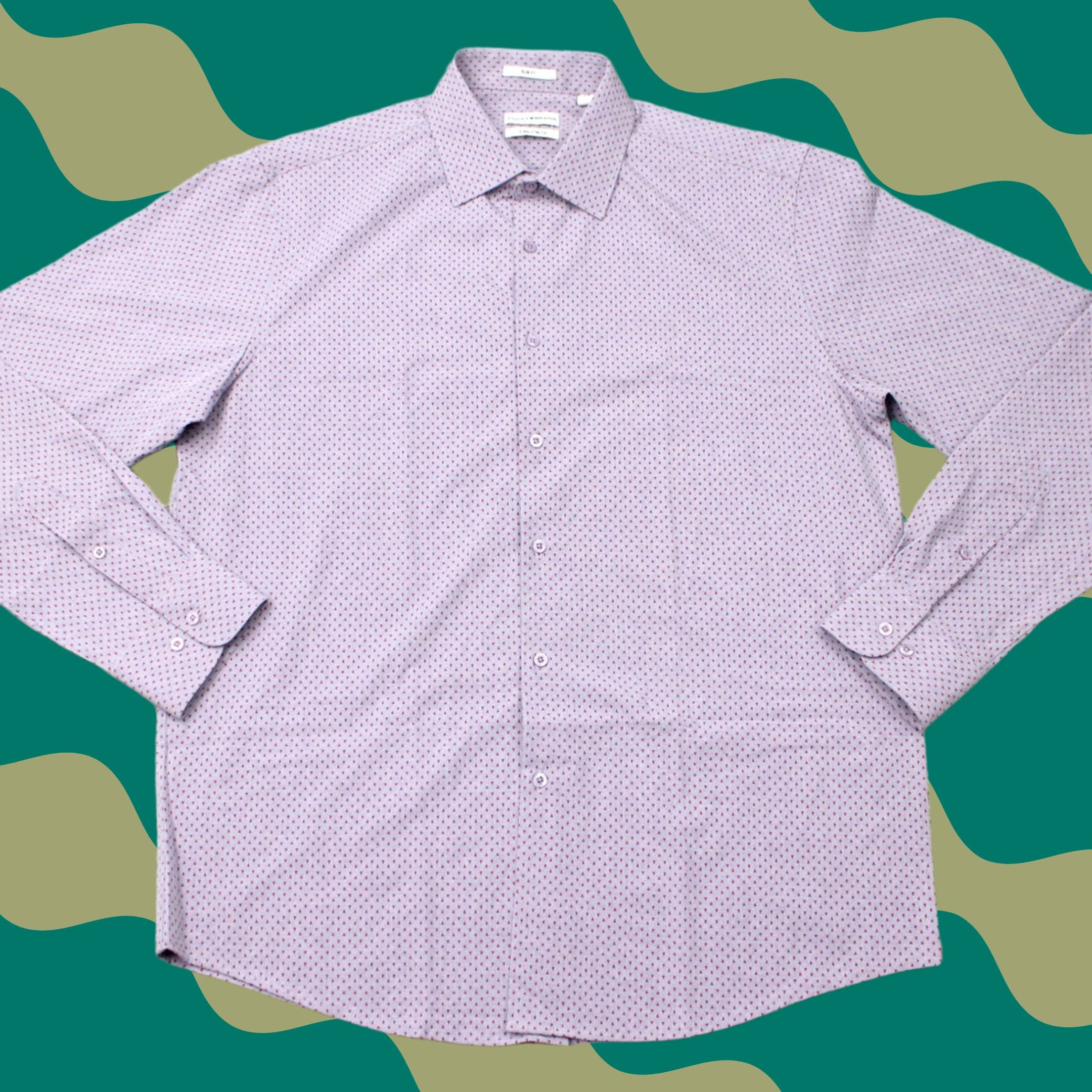 Lucky Brand Lucky Brand Shirt Mens 16-16 1/2 34/35 Purple/Red Geometric 4 Way Stretch Slim Shirt Mens Slim Geometric Purple Red Christmas Quando? Size US XL / EU 56 / 4 - 1 Thumbnail