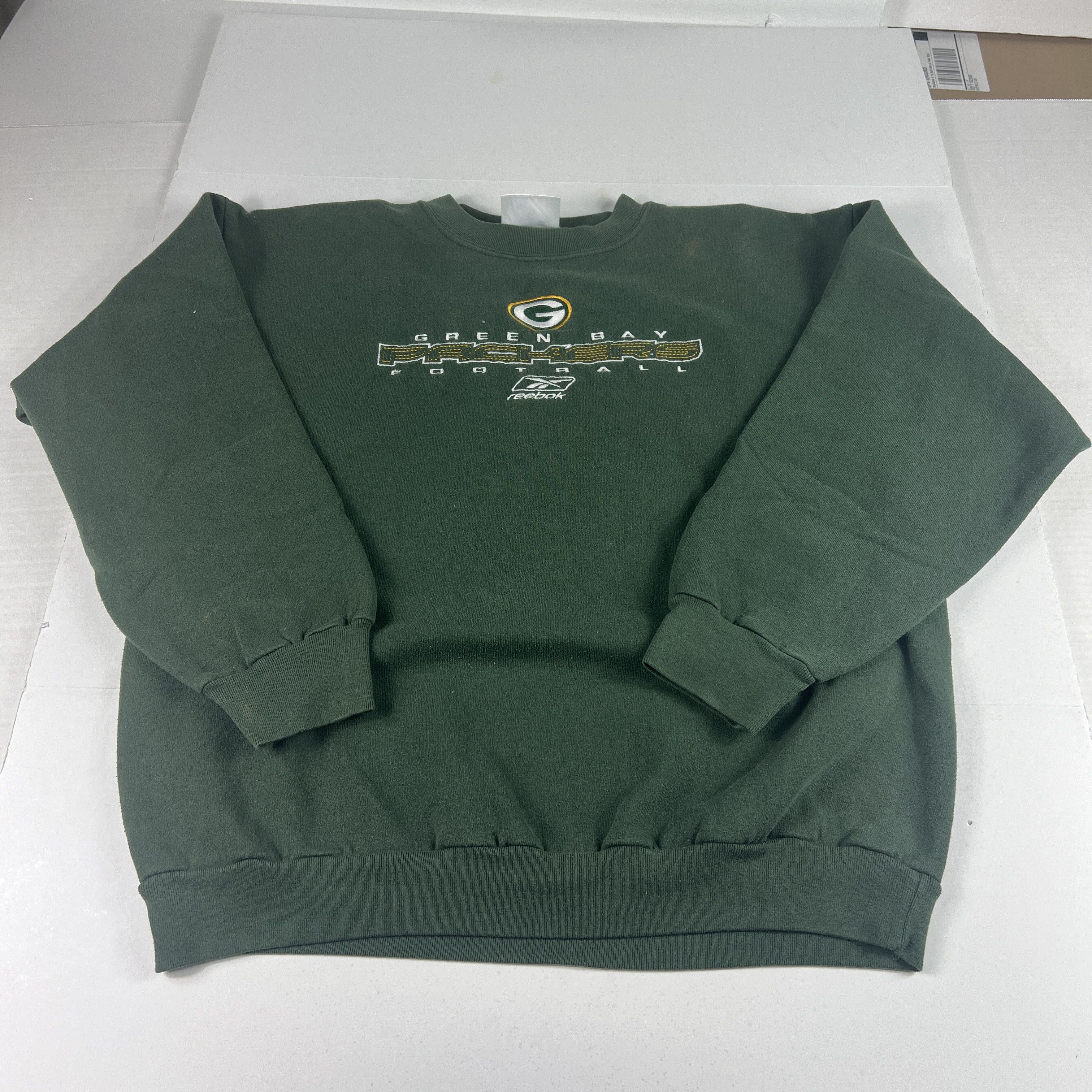 Logo Athletic × NFL × Vintage VTG Green Bay Packers Sweatshirt Faded Embroidered Crewneck Size US L / EU 52-54 / 3 - 1 Thumbnail