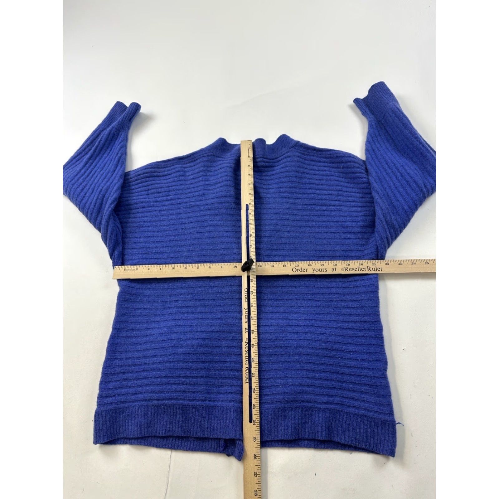 Vintage VINTAGE Christian Aujard Cardigan Sweater Women’s Medium Blue Wool Blend Paris Size M / US 6-8 / IT 42-44 - 5 Thumbnail