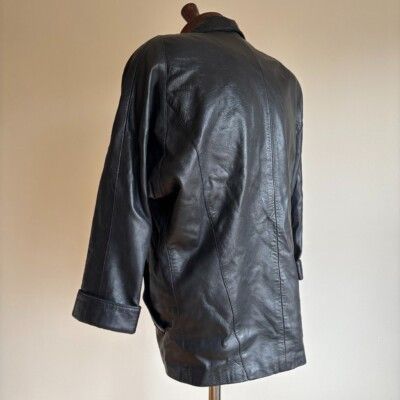 Other VTG Leather Blazer Petite Raglan Jacket Oversized Padded Sho Size US M / EU 48-50 / 2 - 5 Thumbnail