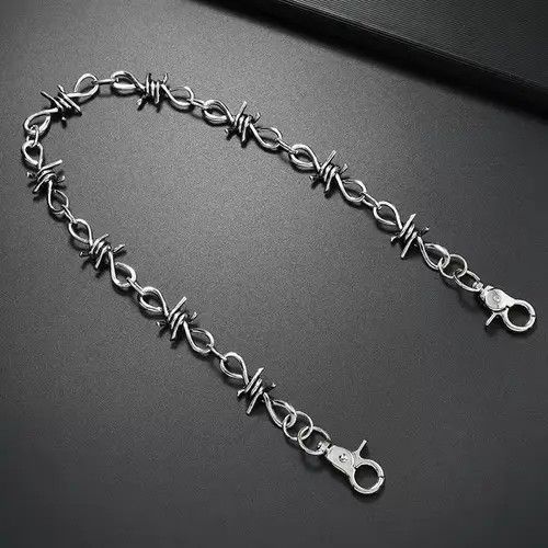 VIBE 55cm Barb Wire Wallet Chain Size ONE SIZE - 6 Thumbnail