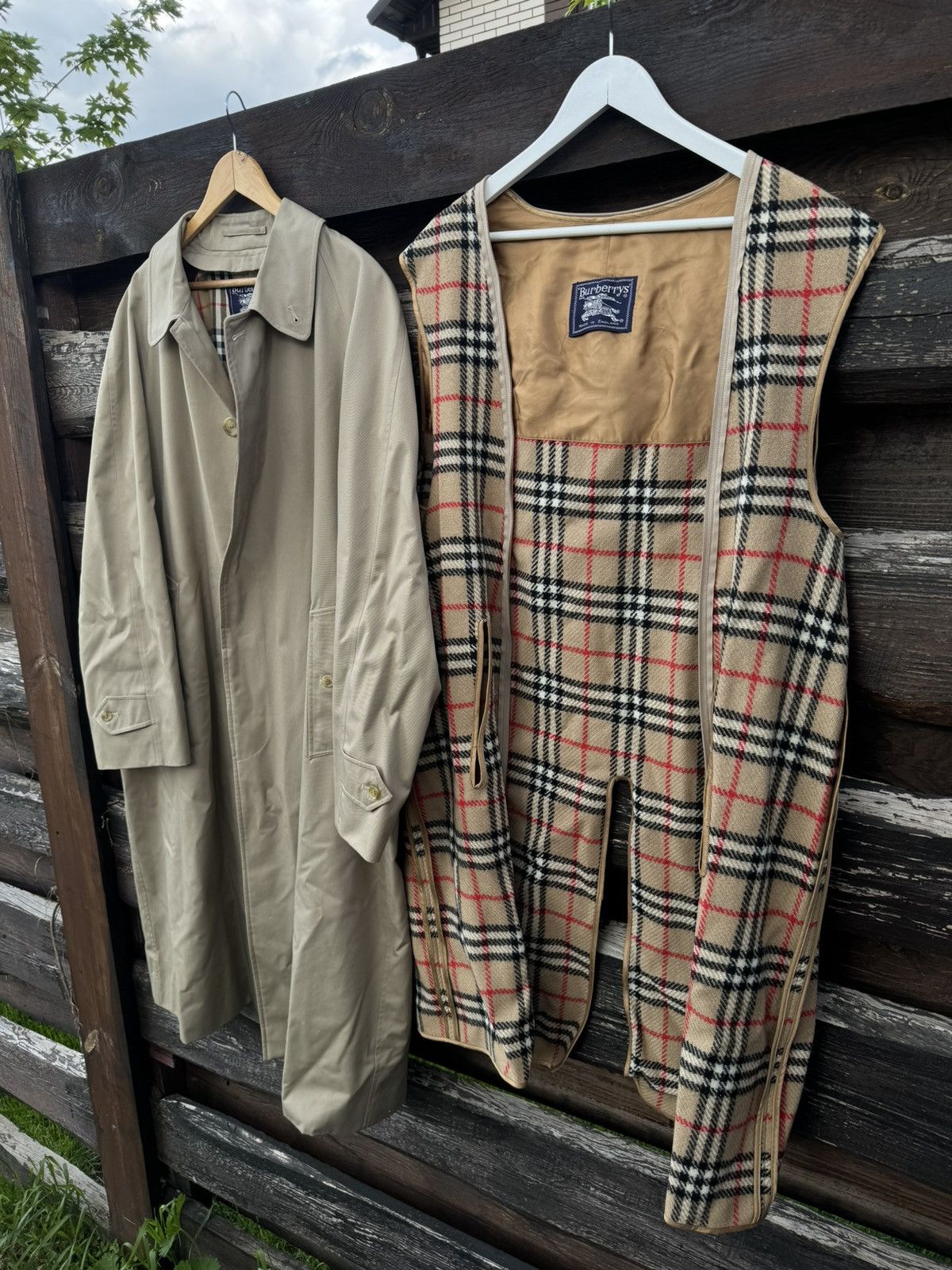 Burberry × Vintage Burberry beige long trench coat with lining vintage Size US L / EU 52-54 / 3 - 5 Thumbnail