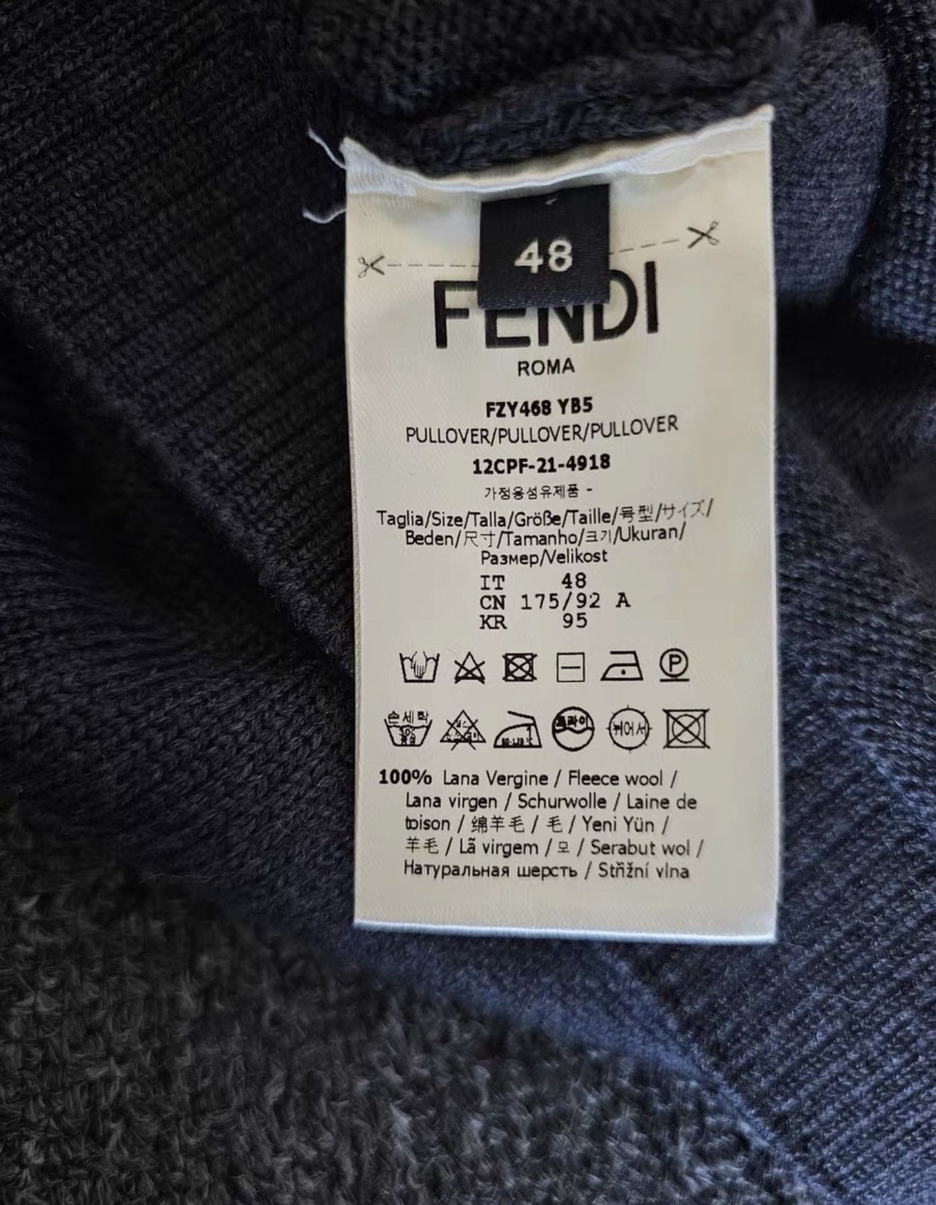 Fendi Fendi Wool Sweater Vest Size US M / EU 48-50 / 2 - 6 Thumbnail