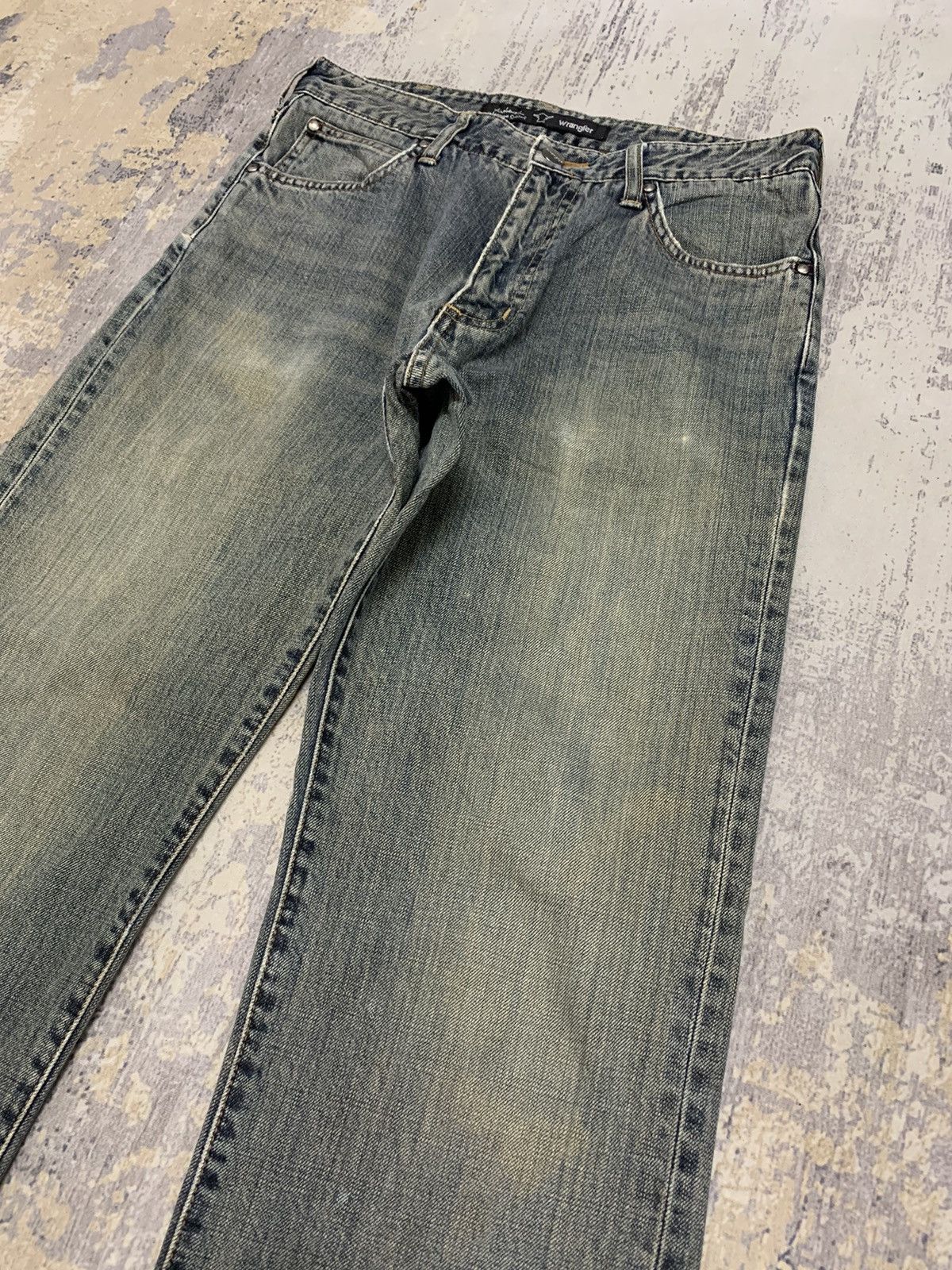 If Six Was Nine Vintage 90s Wrangler Jeans Rusty Straight Leg Denim Size US 30 / EU 46 - 3 Thumbnail