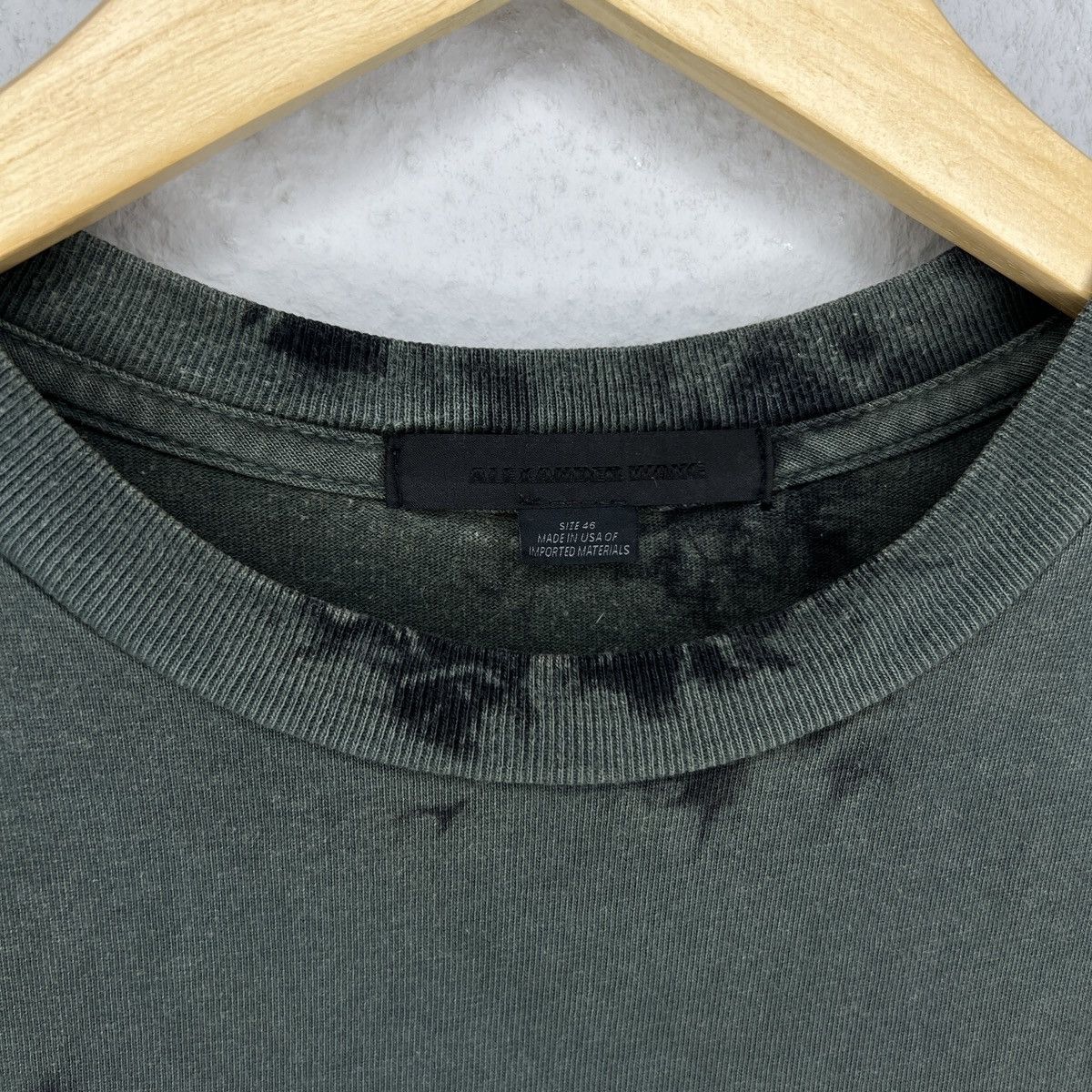 Alexander Wang Alexander Wang Tshirt Tee Tie Dye Barcode Camo Print Green Size US M / EU 48-50 / 2 - 5 Thumbnail