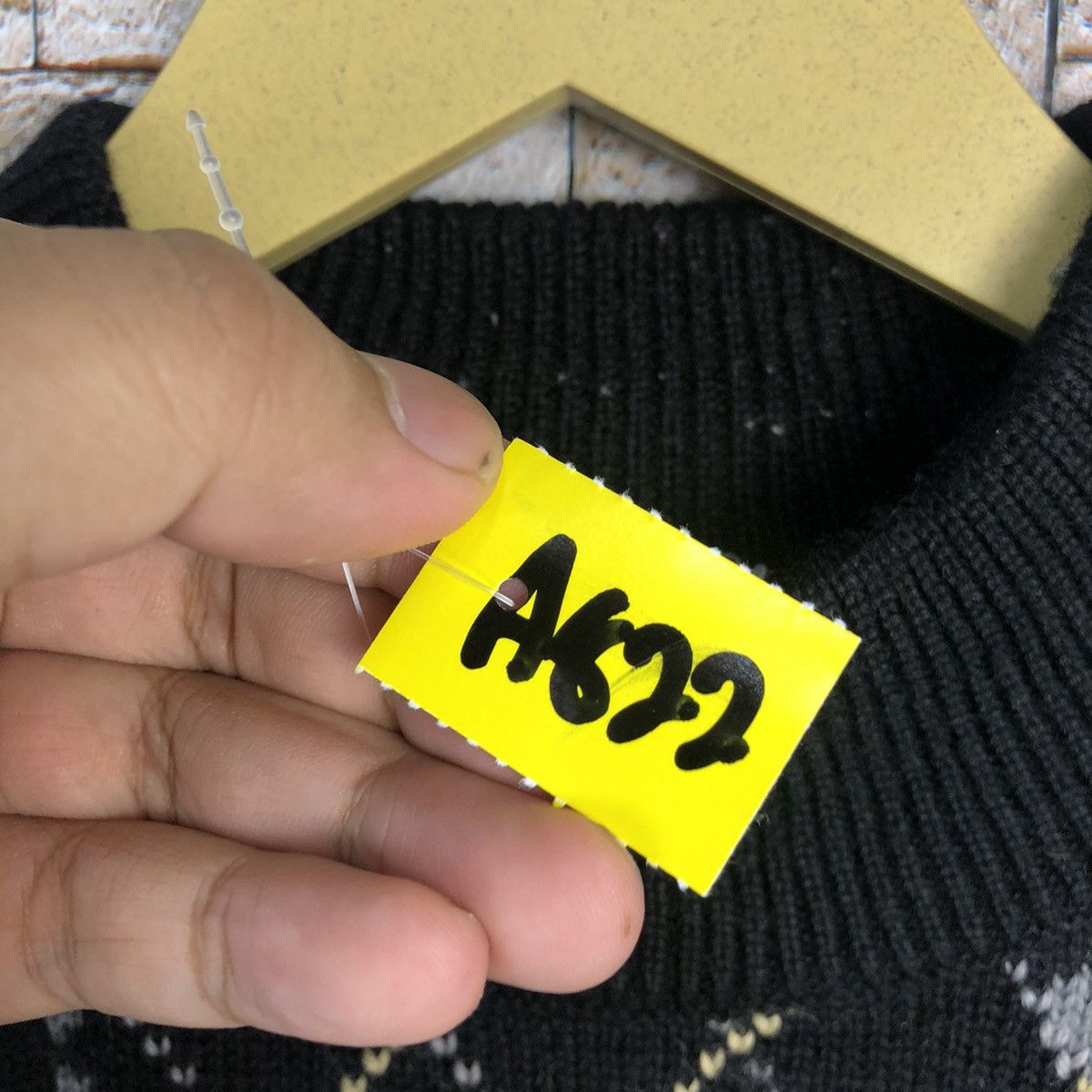Aran Isles Knitwear × Japanese Brand My Collico Black Knitwear art vintage japan #A822 Size M / US 6-8 / IT 42-44 - 10 Thumbnail
