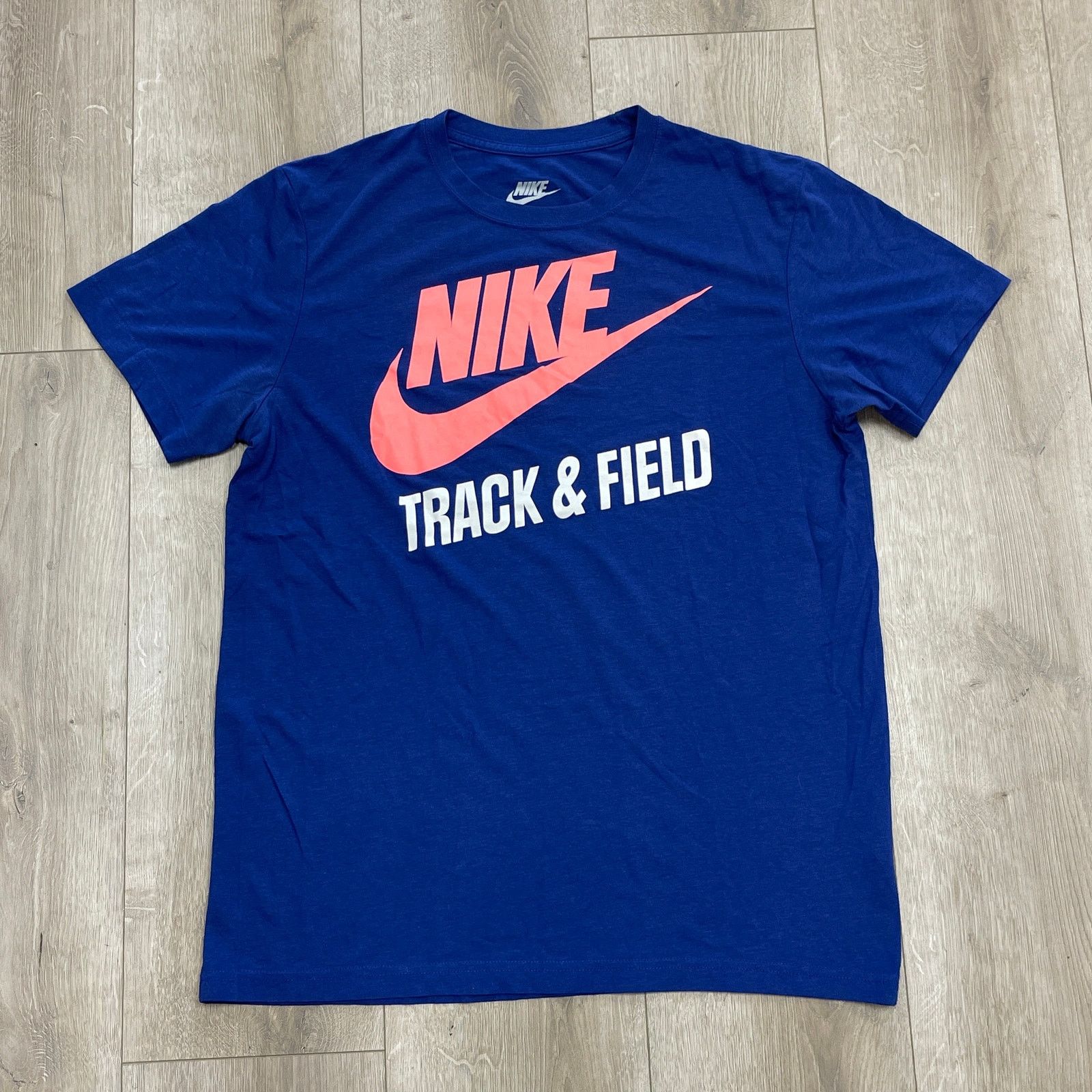 Nike Nike Track & Field Slim Fit Blue Tee T Shirt Size XL B15 Size US XL / EU 56 / 4 - 1 Thumbnail