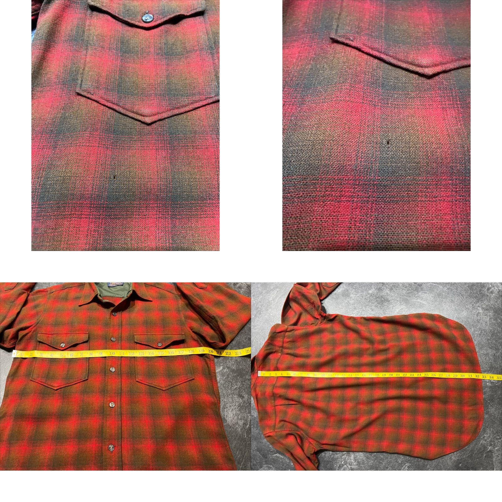 Pendleton VINTAGE Pendleton Wool Flannel Shirt Men Size S Red Plaid Casual Workwear Outdoor Size US S / EU 44-46 / 1 - 8 Thumbnail