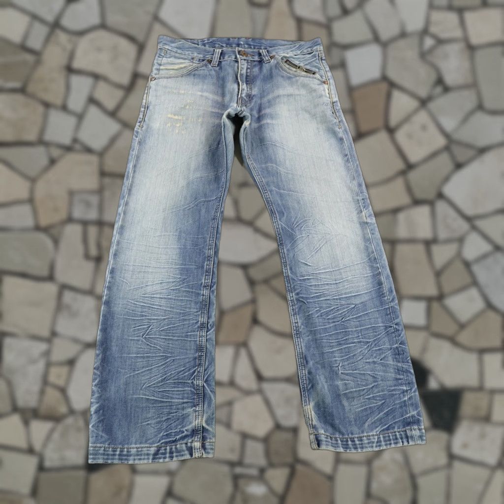 Levi's Levis 514 Jeans Mens 34x30 Blue Slim Straight Distressed Denim Size US 34 / EU 50 - 1 Thumbnail