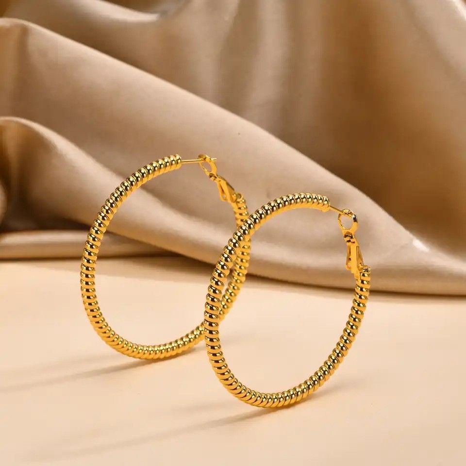 Other Chic Round Hoop Earrings Size ONE SIZE - 1 Thumbnail