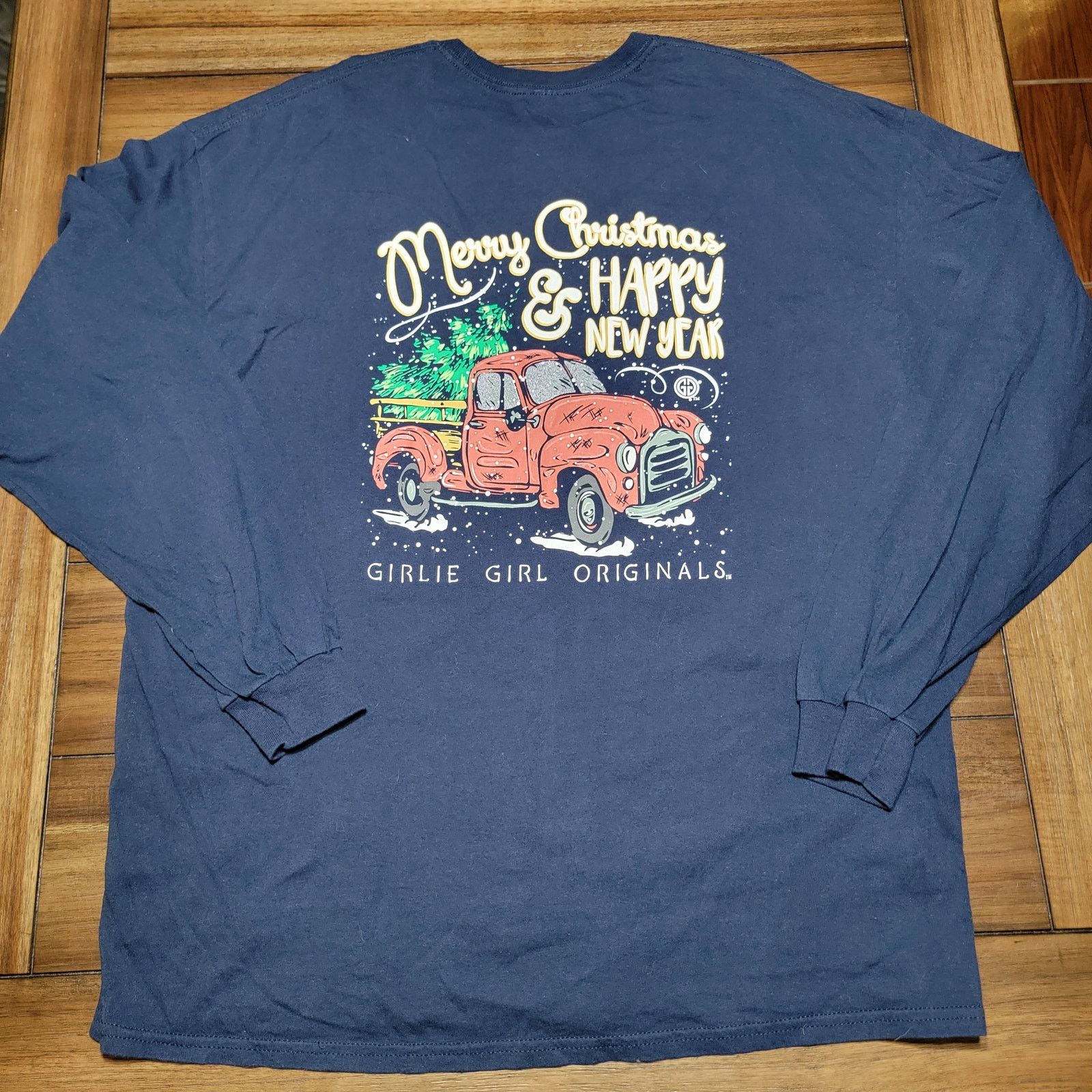 Other Girlie Girl Originals LS Christmas Tee "MC & HNY" Truck -2XL Size XXL / US 16-18 / IT 52-54 - 1 Thumbnail