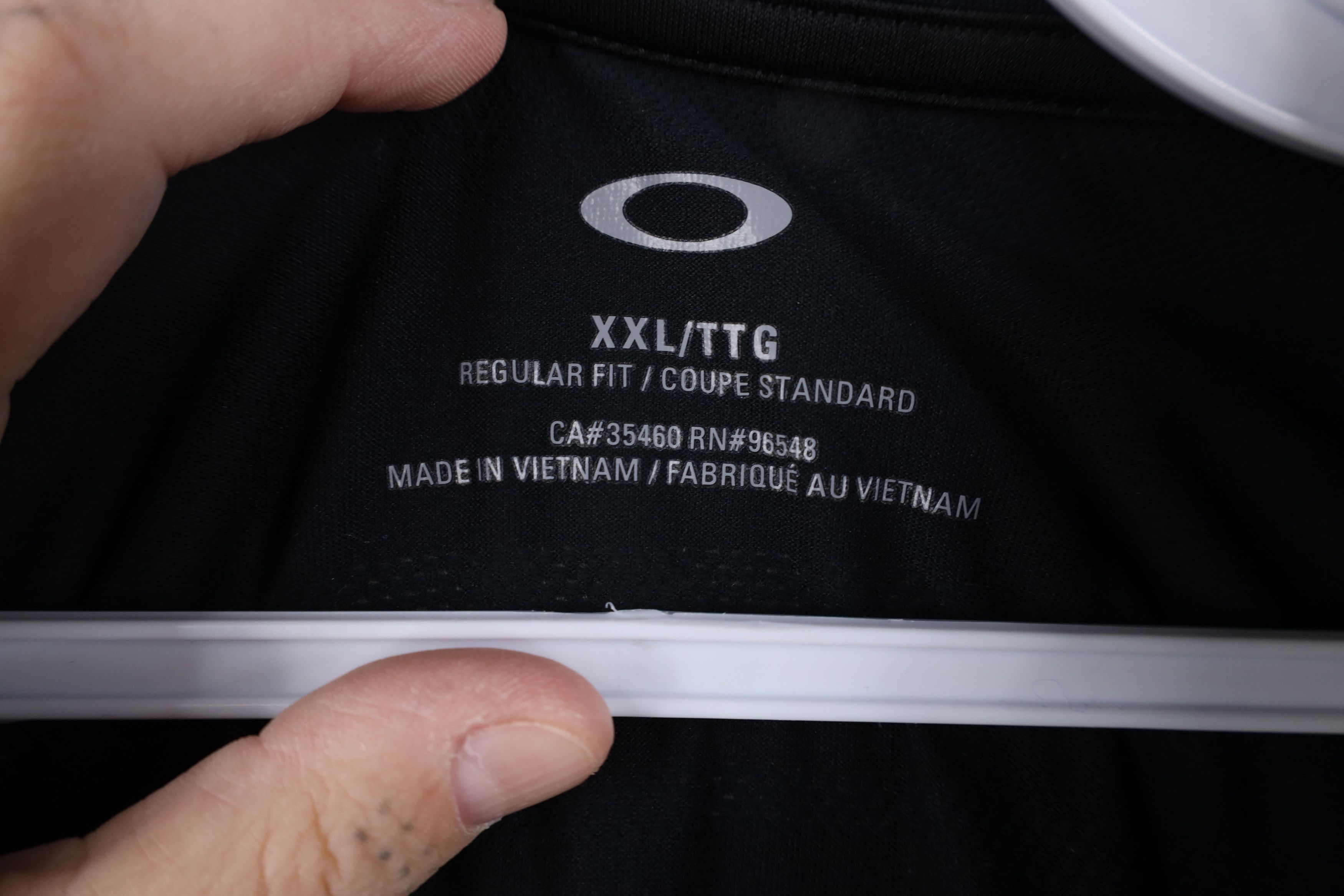 Oakley Oakley O Logo Spell Out Knit Collared Golf Polo Shirt Black Size US XXL / EU 58 / 5 - 10 Thumbnail