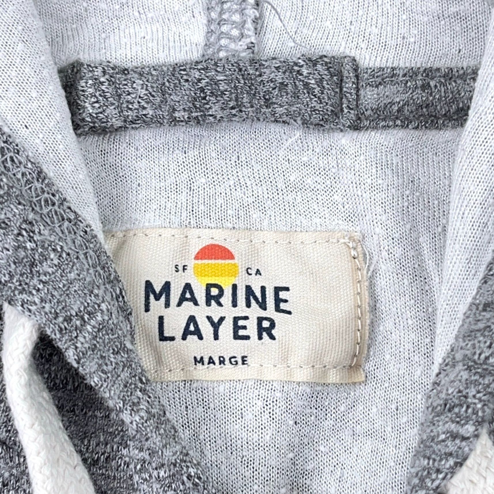 Marine Layer Marine Layer Hoodie Women Large Grayy Pullover Heather Plain Basic Hiking Size L / US 10 / IT 46 - 4 Thumbnail