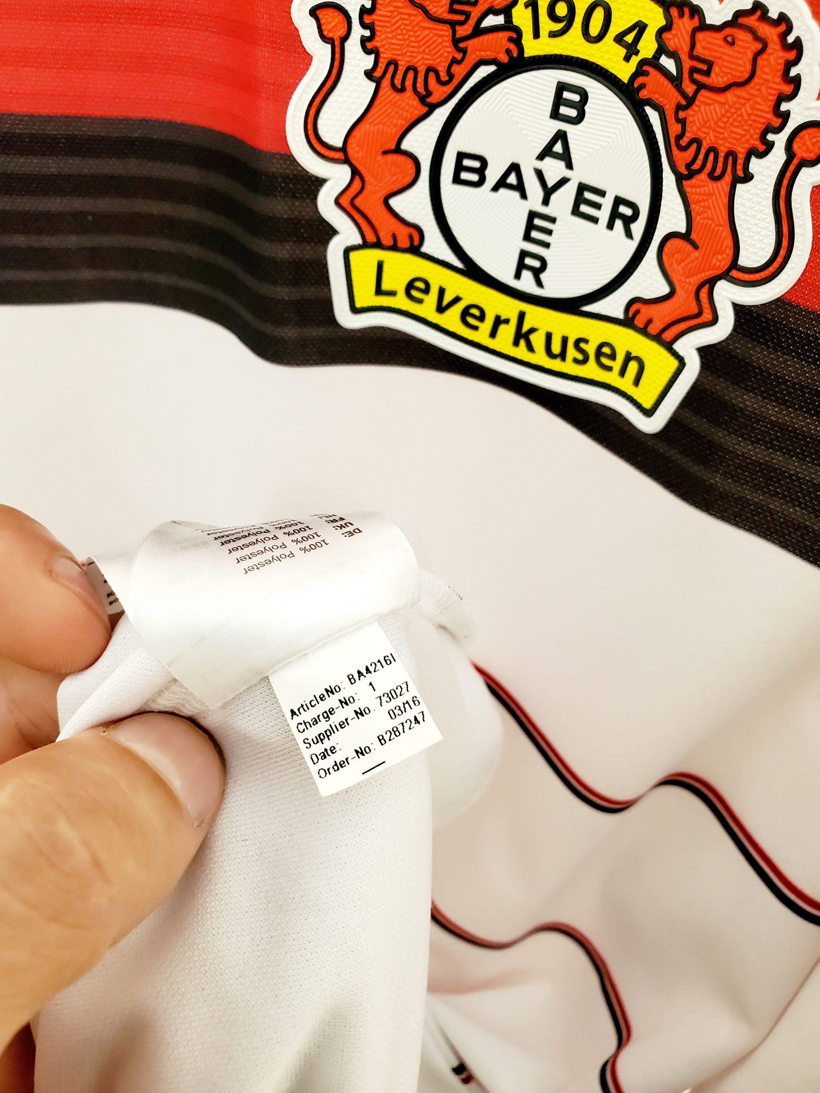 Vintage BAYER 04 LEVERKUSEN 2016/2017 SOCCER JERSEY JAKO Xl Size US XL / EU 56 / 4 - 7 Thumbnail