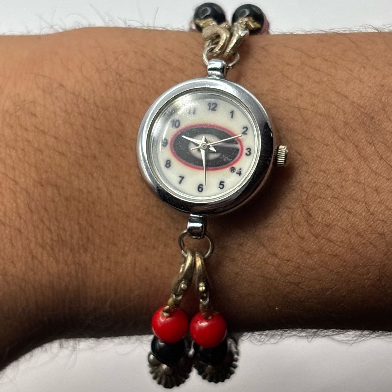 Other Red Beaded Georgia University Watch Size ONE SIZE - 1 Thumbnail