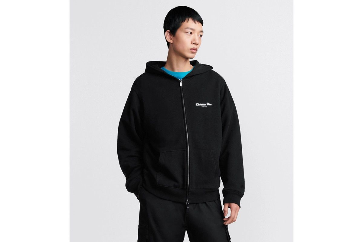 Dior o1bcso1str0226 Couture Zipped Hooded Sweatshirt in Black Size US S / EU 44-46 / 1 - 6 Thumbnail