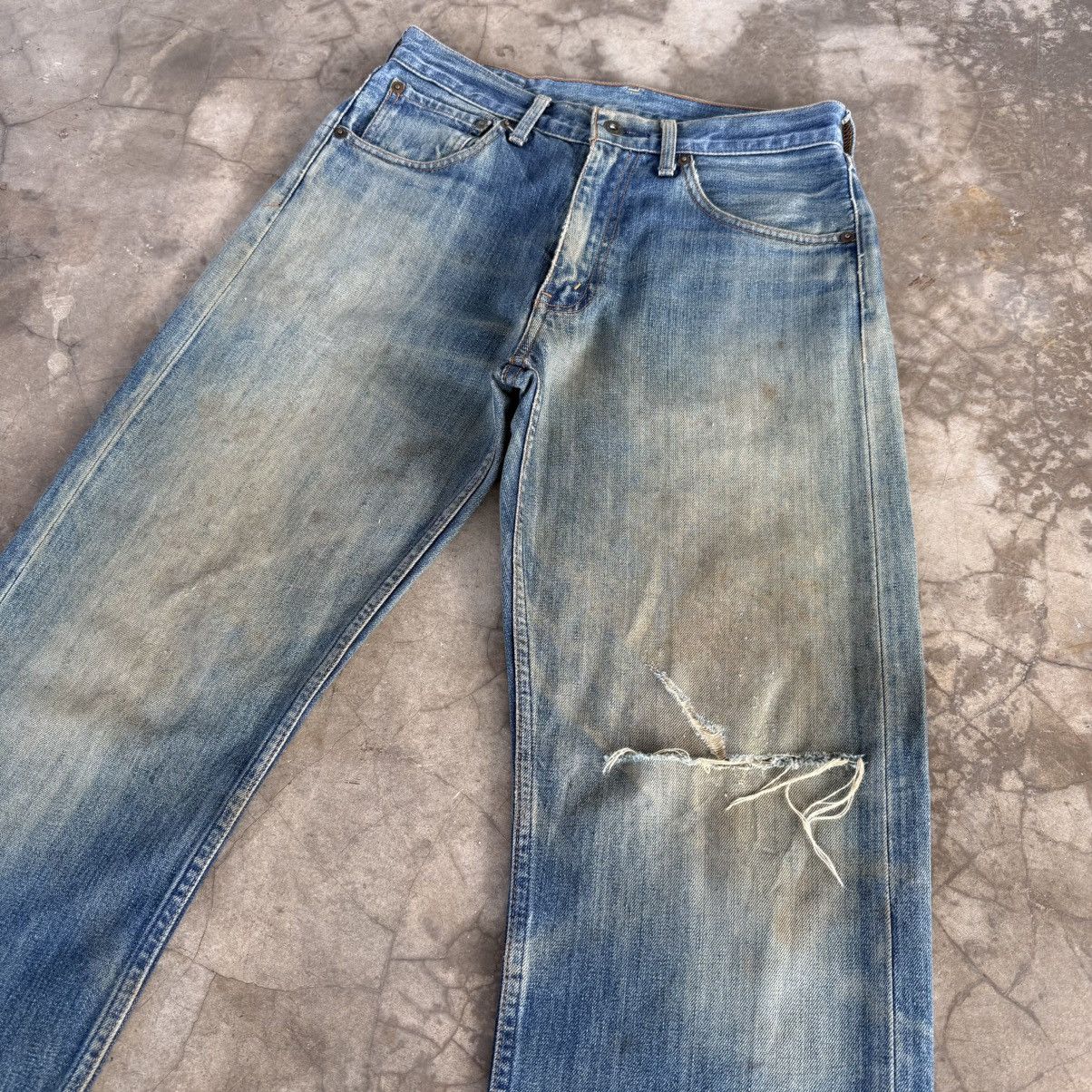 Levi's Vintage Clothing W30x33 Vintage Levi's 503 Faded Rusty Ripped Denim Jean Size US 30 / EU 46 - 5 Thumbnail