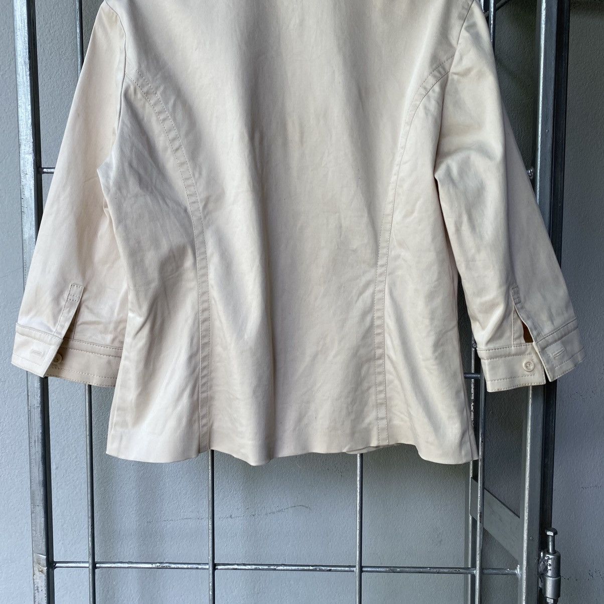Courreges Courreges Gold Collared Fitted Shirt Size L / US 10 / IT 46 - 16 Thumbnail