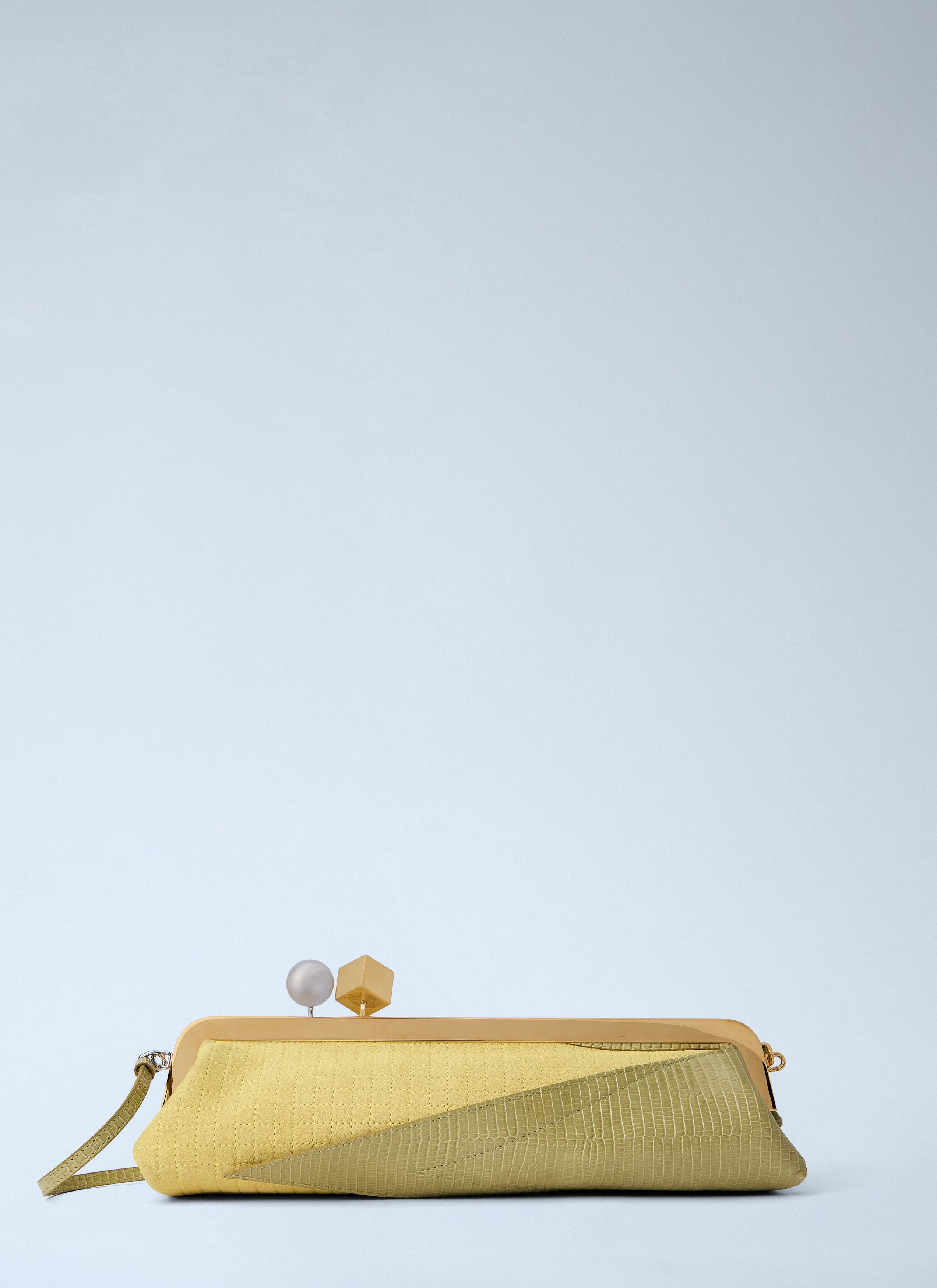 Jacquemus The Salon Maïs Leather Clutch Bag Size ONE SIZE - 1 Thumbnail