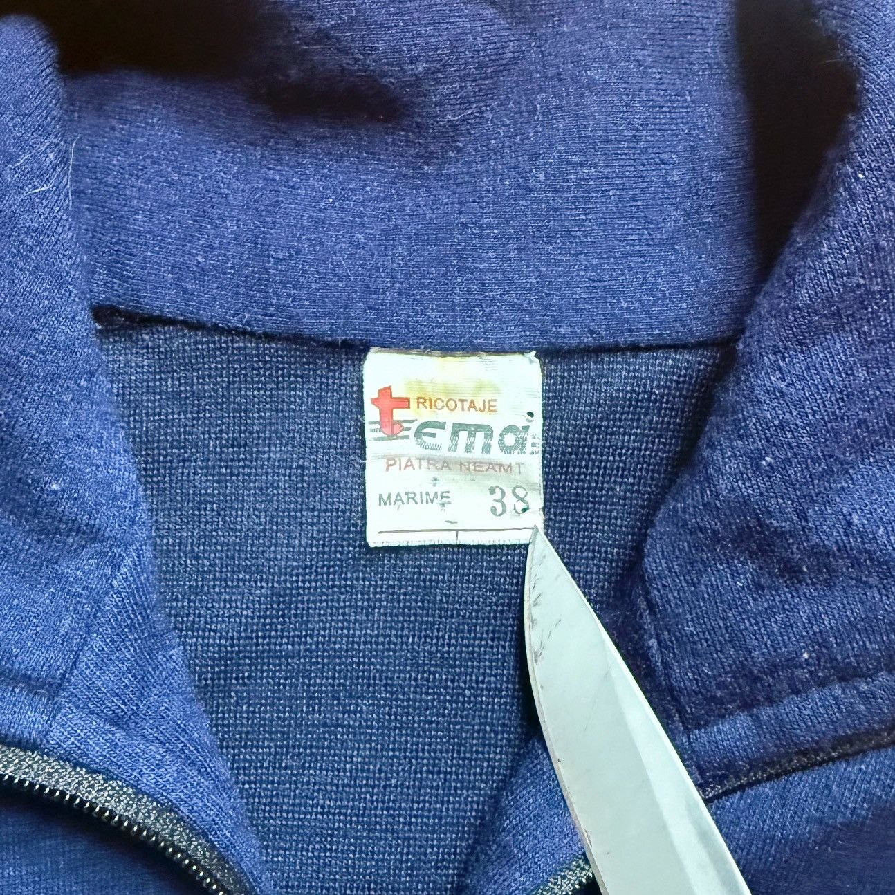 Other Vintage 1980’s Ema Knit Zip-up Track Jacket Sweatshirt Size M / US 6-8 / IT 42-44 - 3 Thumbnail